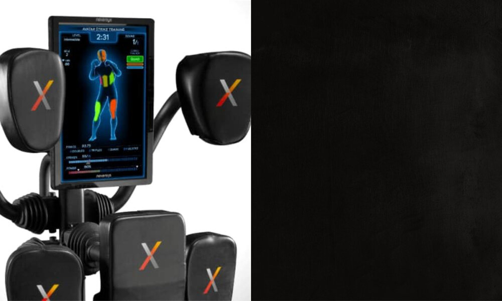  Nexersys created a vision for a floor-standing modern take on the punching bag: An interactive fitness tool that shows an opponent and offers “striking pads” to allow you to box with him. 