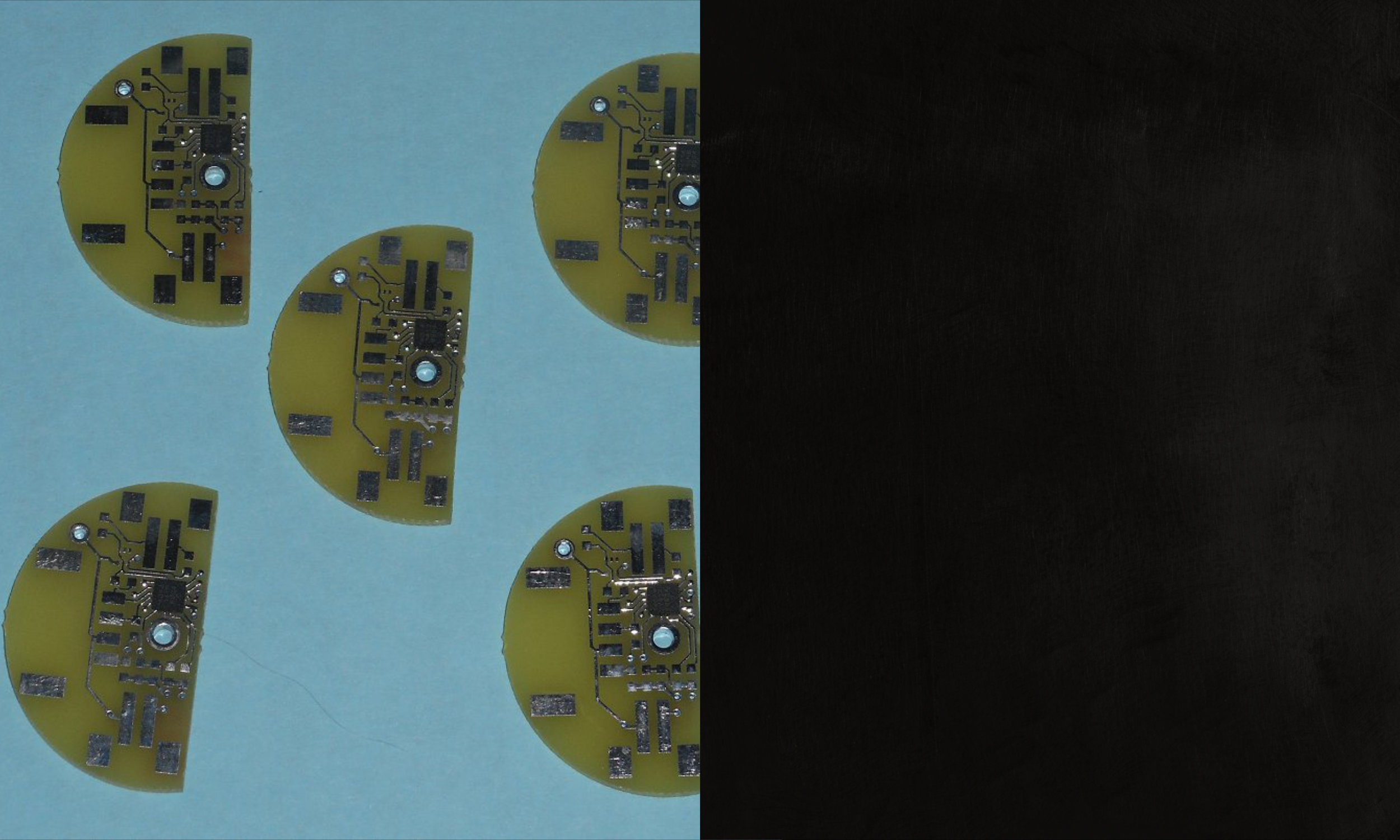  The last step was to fabricate a PCB in the half-moon shape that would fit inside the valve body. 