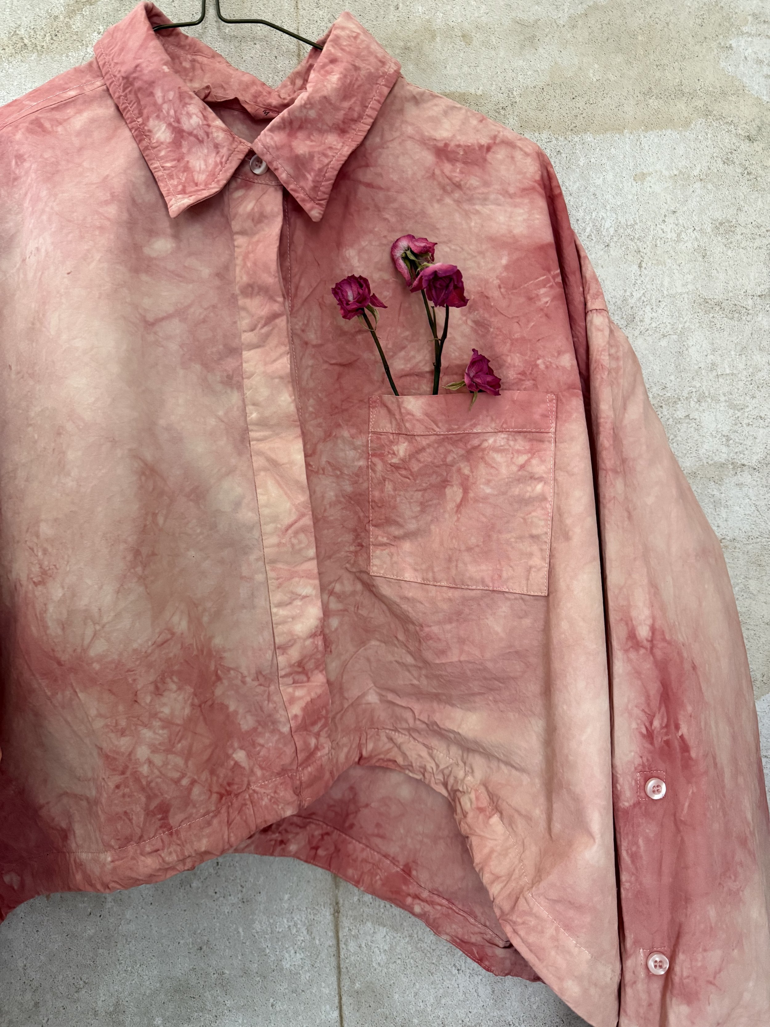 cotton top dyed with madder root