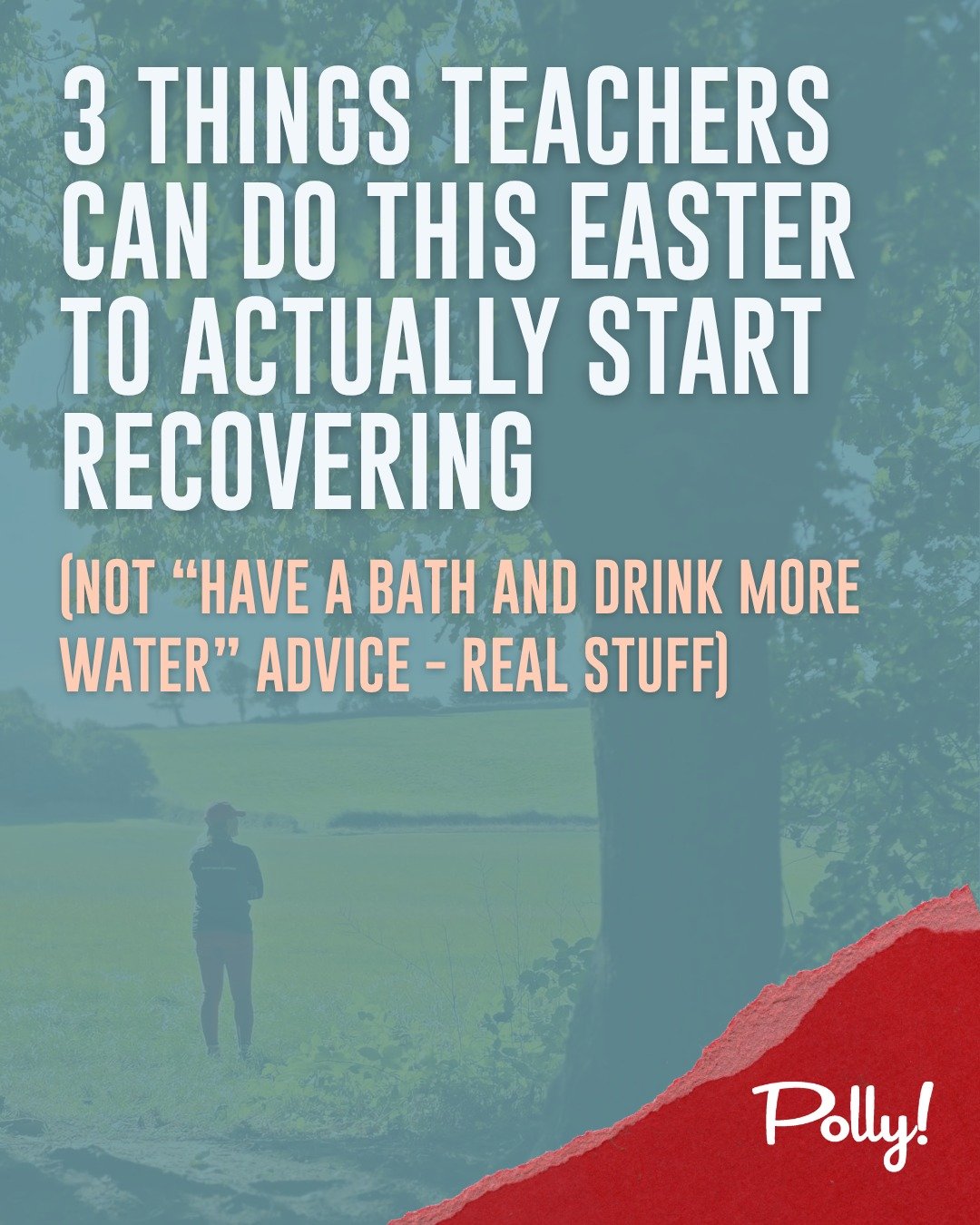 There's something I want every exhausted teacher to hear this Easter&hellip; 🧡

Rest isn&rsquo;t a reward for working hard enough.
Rest is a basic human need and the fact that the education system has made so many of you feel like you have to earn i