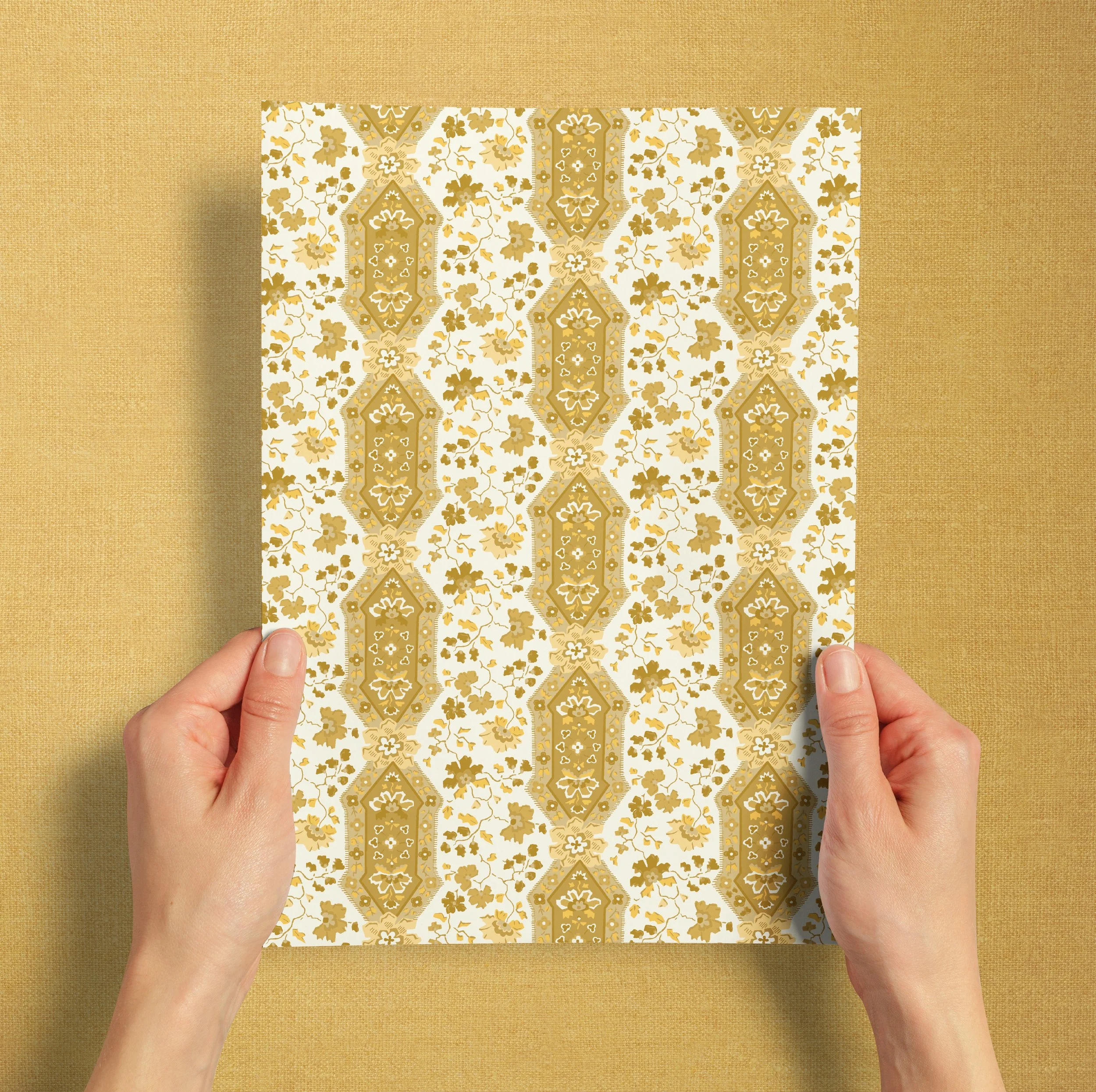 A4 SAMPLE ARTISAN SPRIGG TONAL IN MAIZE