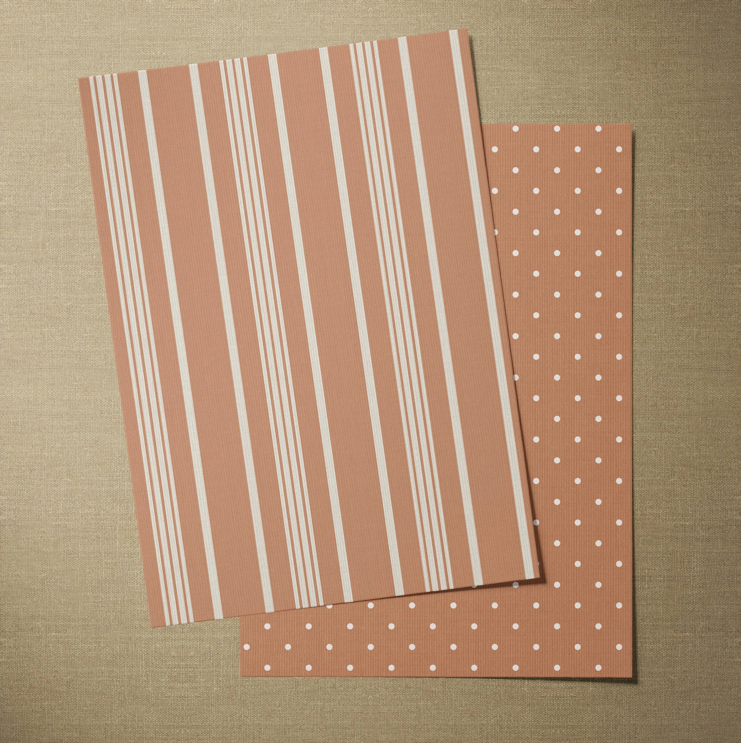 A4 SAMPLE NOBLE STRIPE IN RUST