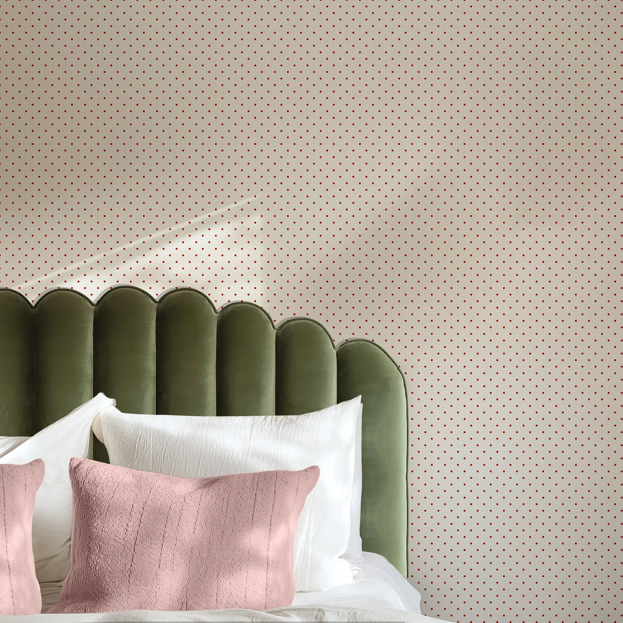 POLKA DOT IN RED RUST