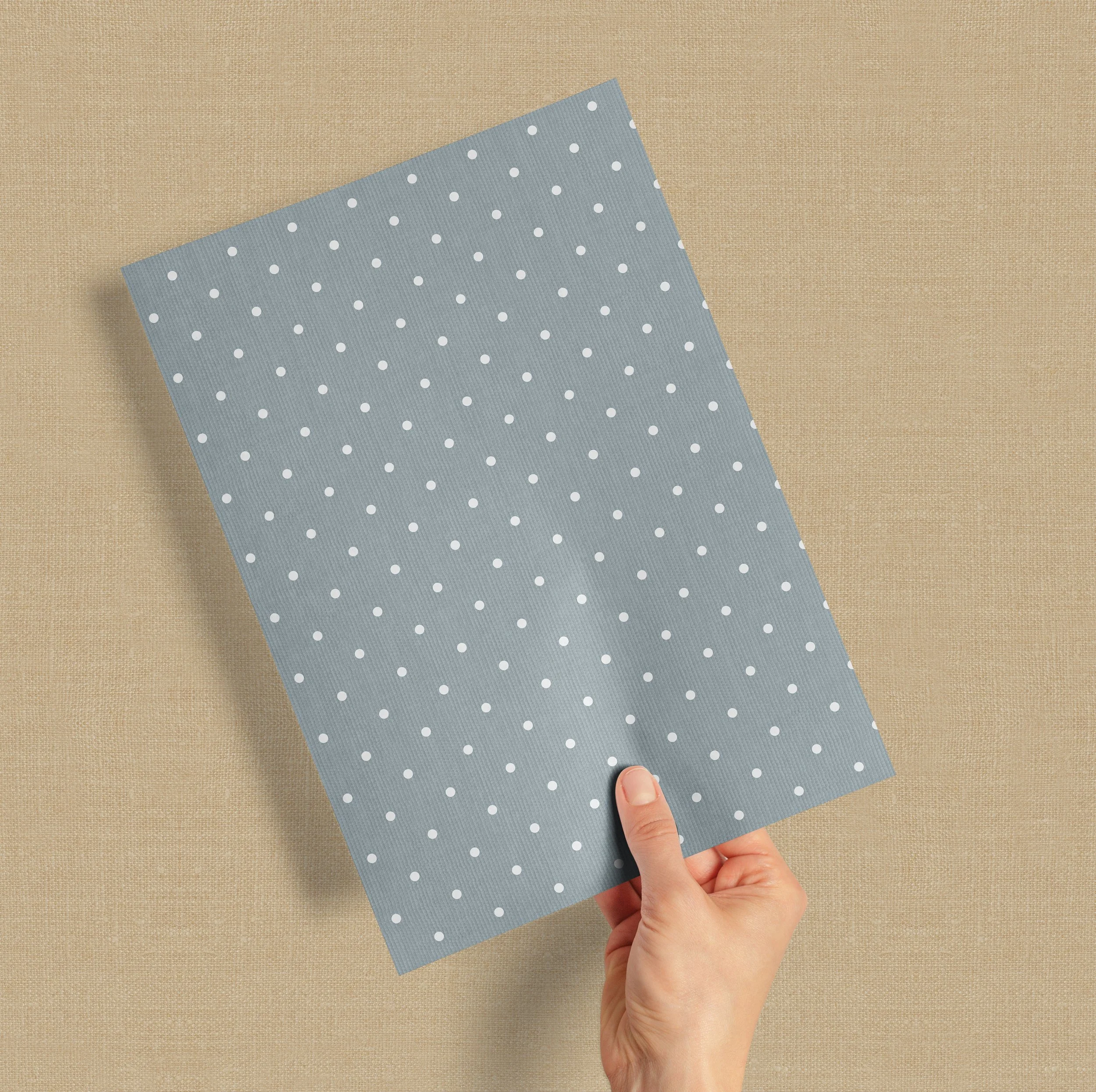 A4 SAMPLE POLKA DOT IN BLUE