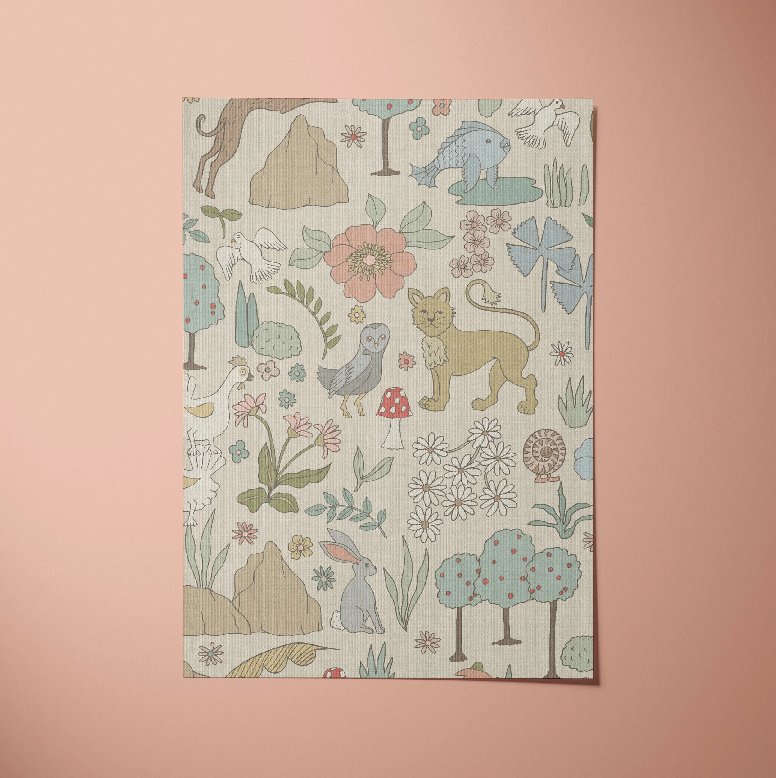 A4 SAMPLE HIJINKS MULTICOLOUR IN NATURAL