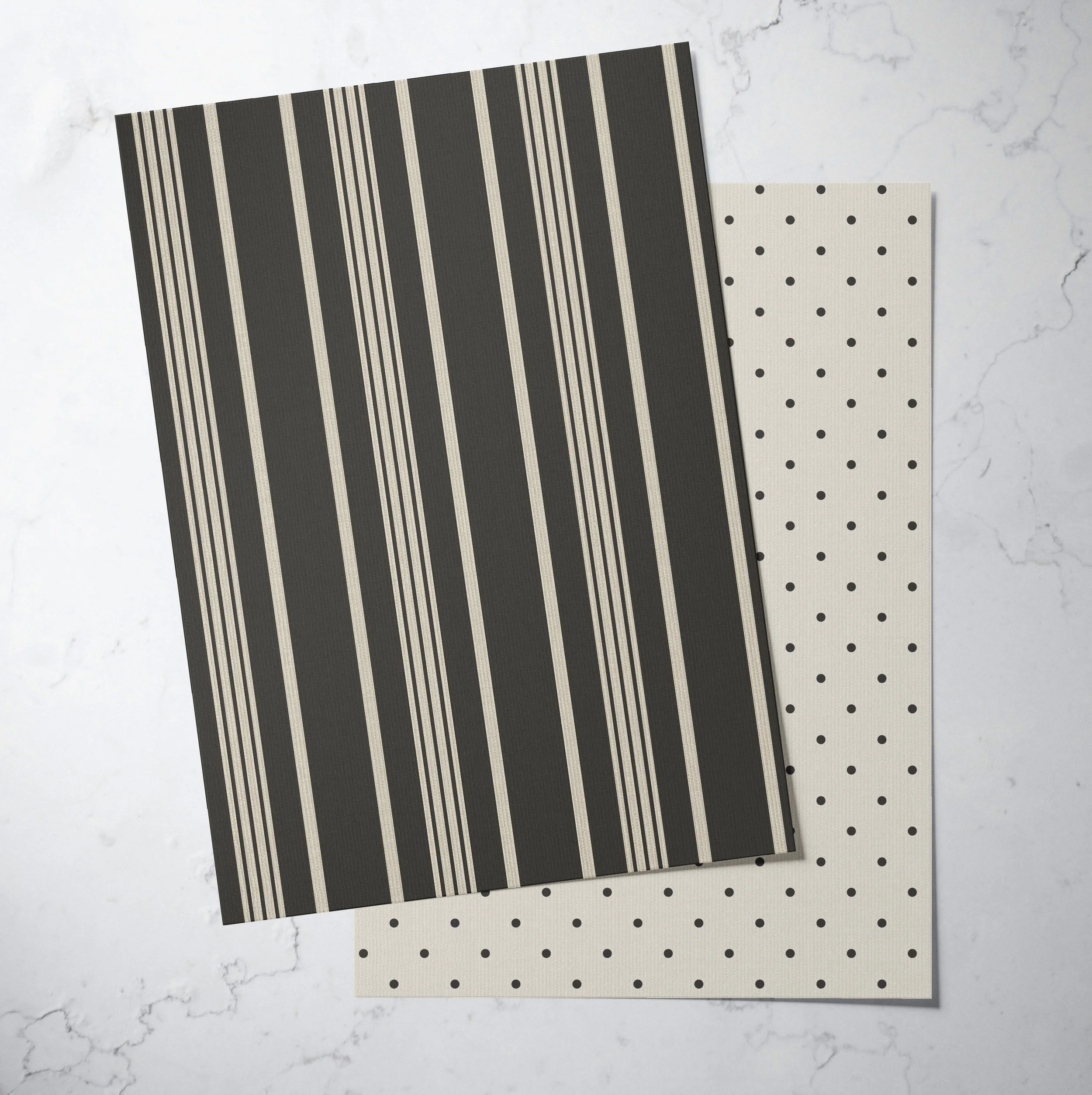 A4 SAMPLE NOBLE STRIPE IN CHARCOAL