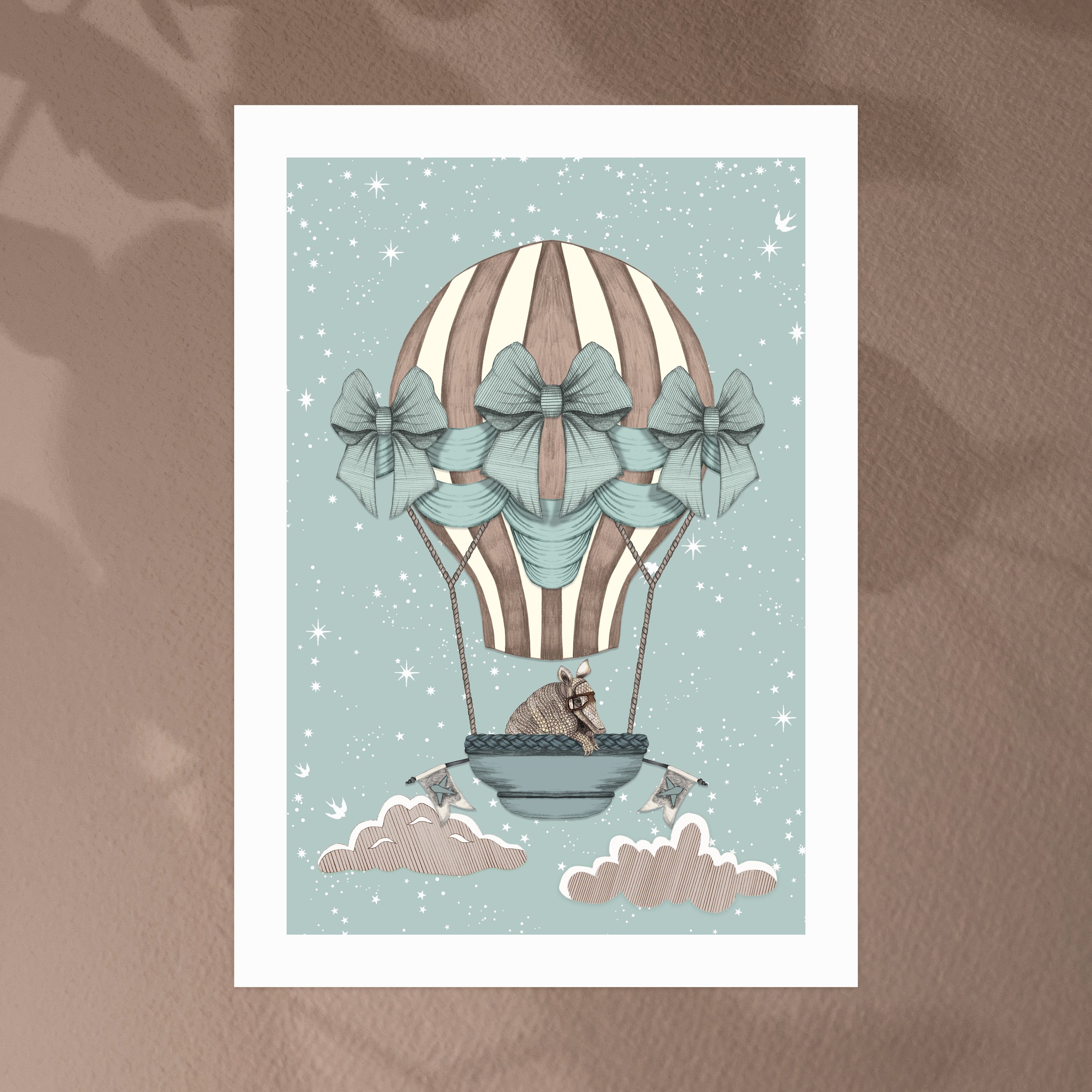 WALL ART SQAURE ARMADILLO DUCK EGG.jpg