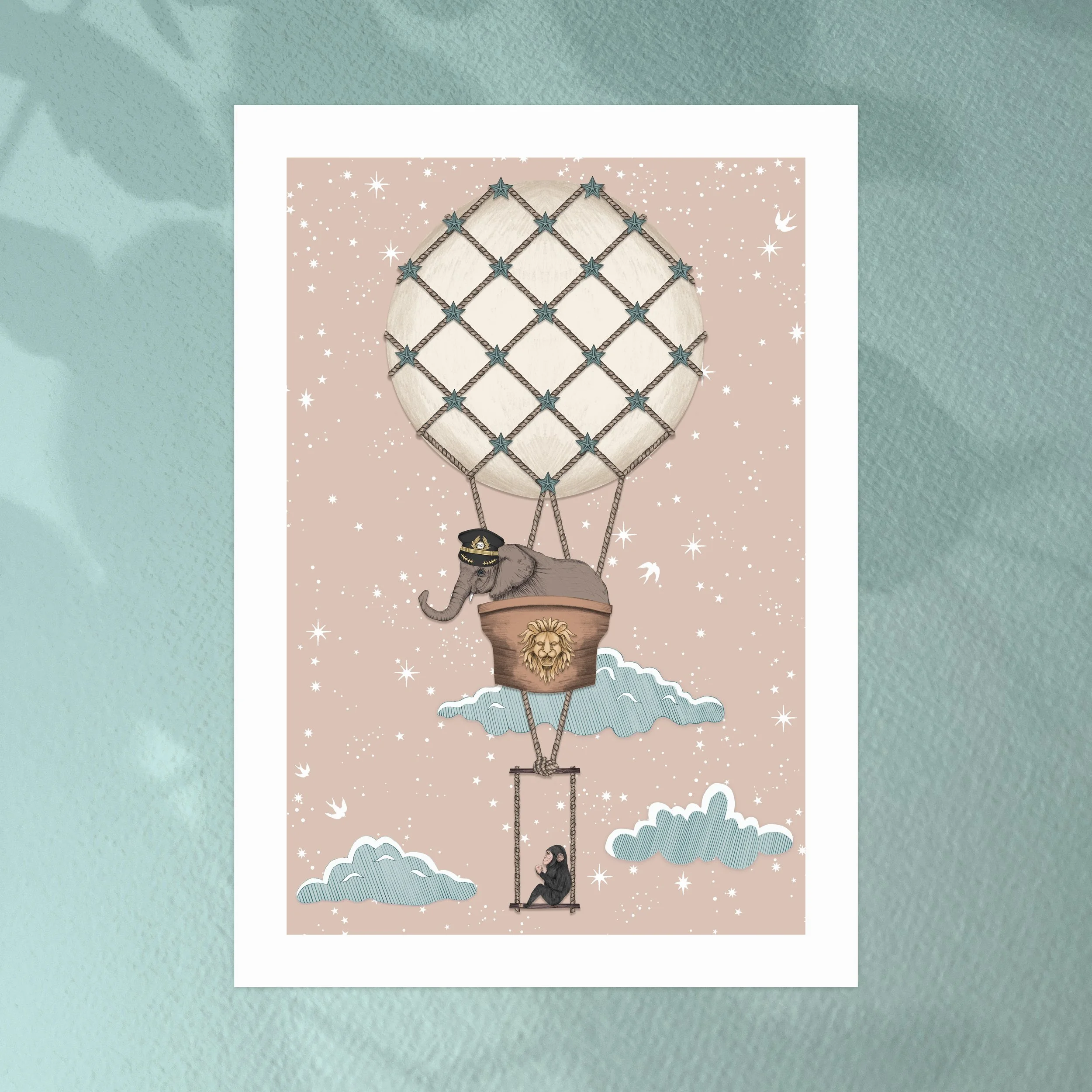 WALL ART SQAURE ELEPHANT MOCHA.jpg