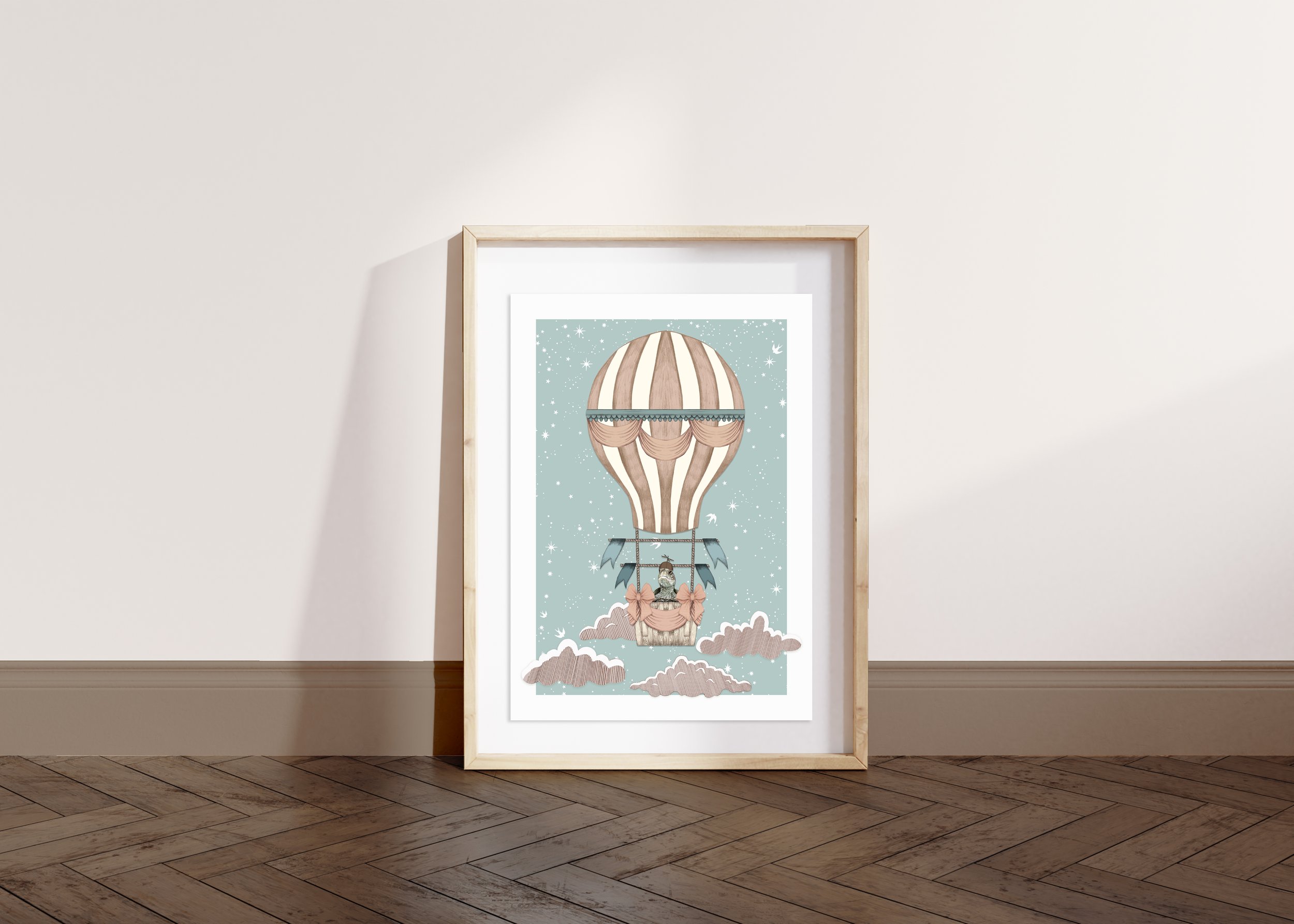 TURTLE ARTWORK FRAME MOCHA .jpg