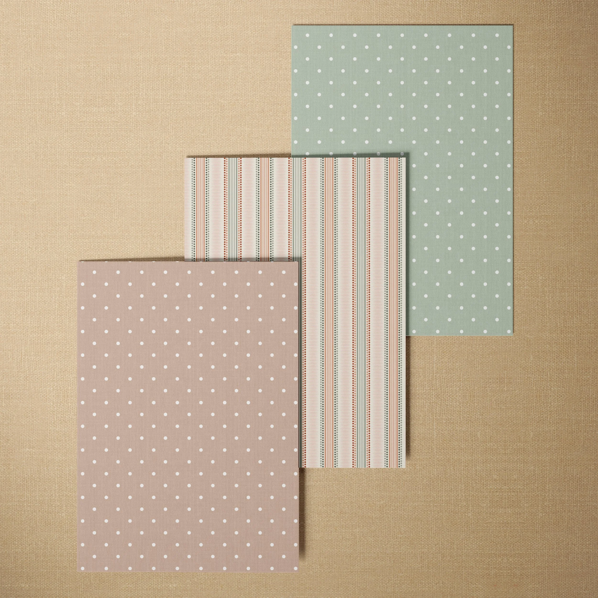 A4 SAMPLE POLKA DOT IN CLAY