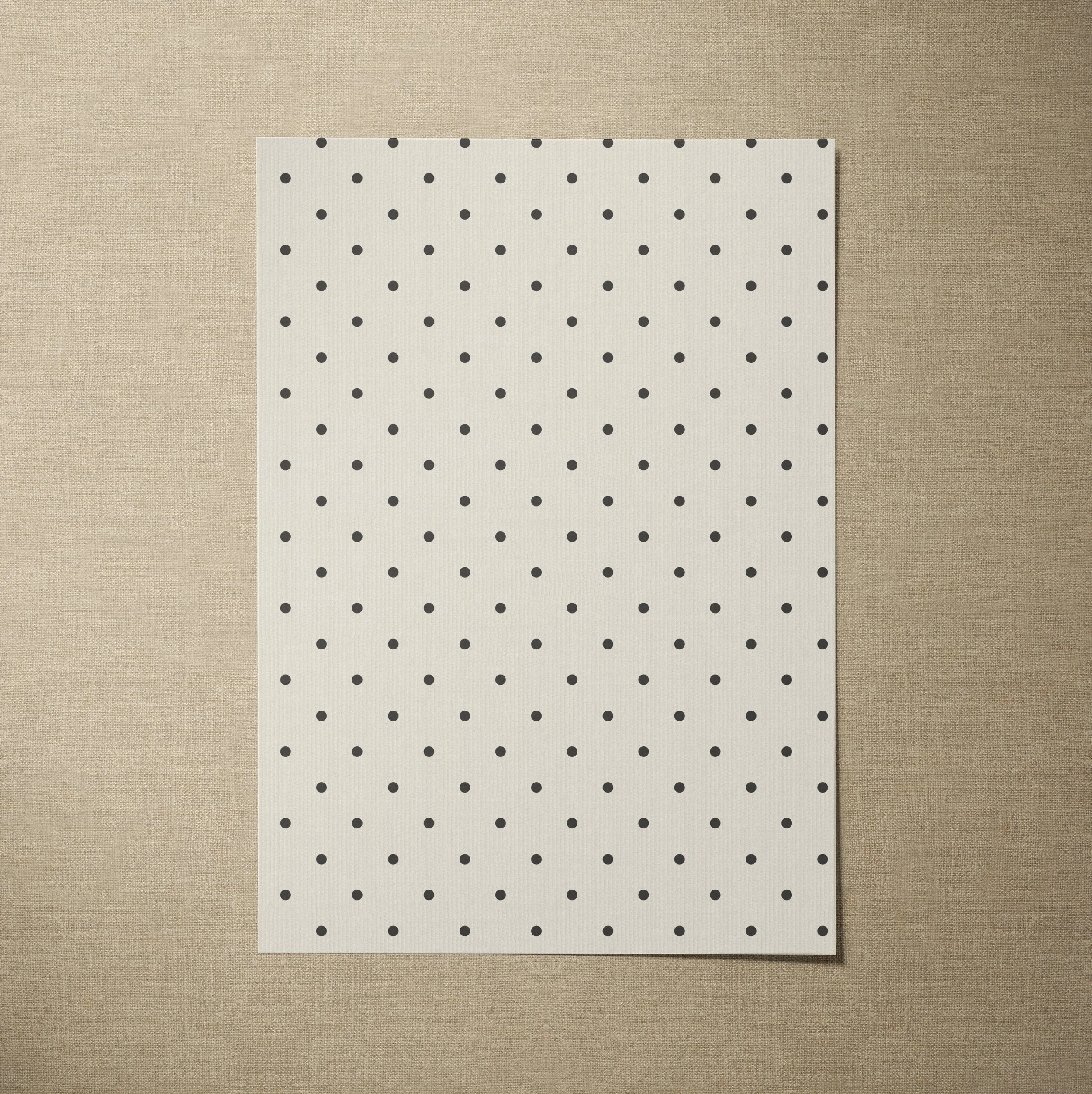 A4 SAMPLE POLKA DOT IN SEA SALT AND CHARCOAL