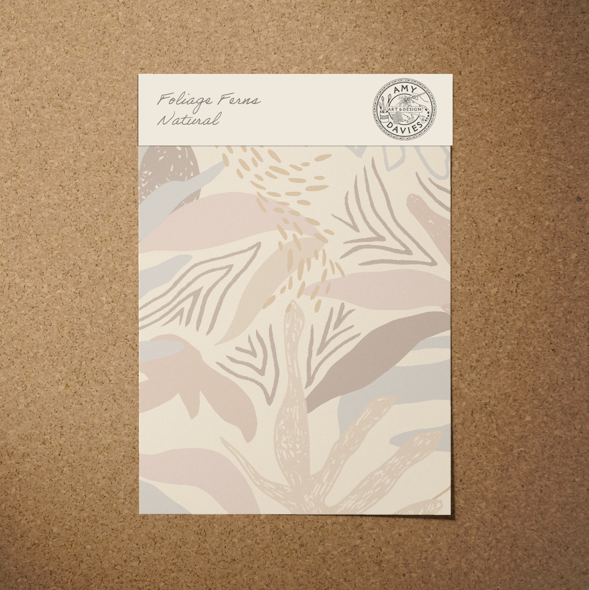 A4 SAMPLE FOLIAGE FERNS IN NATURAL