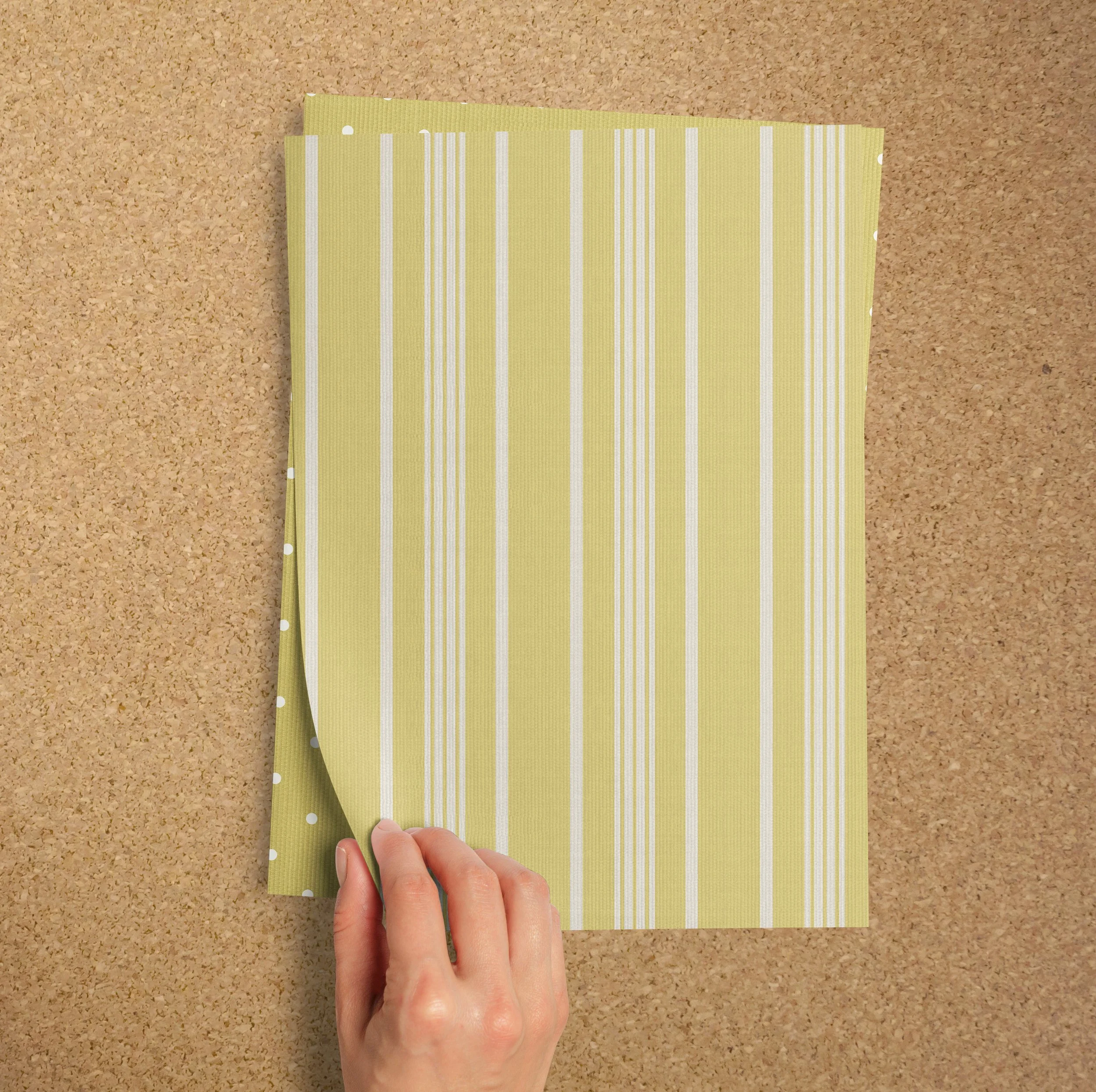 A4 SAMPLE NOBLE STRIPE IN LEMON