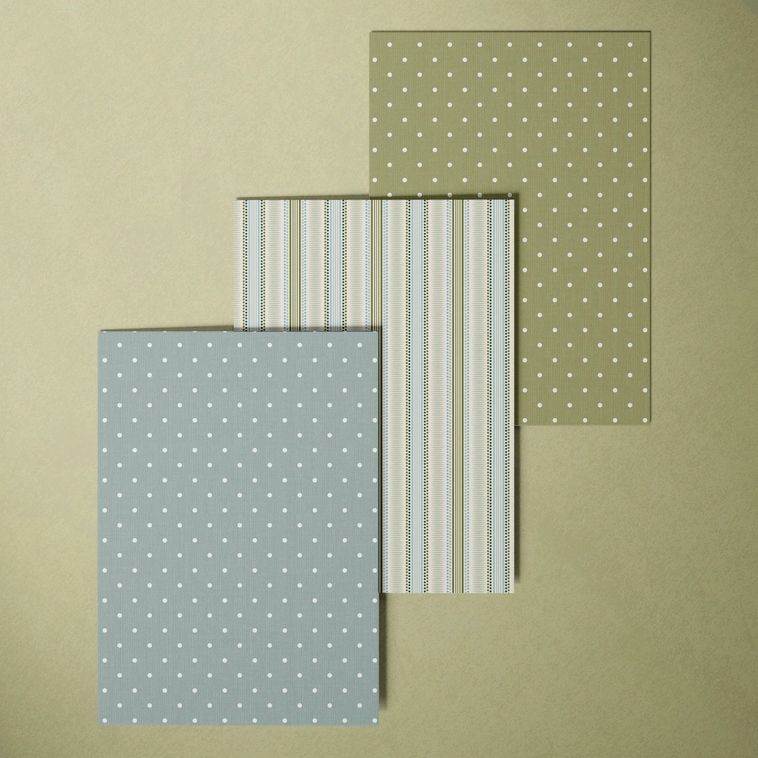 A4 SAMPLE POLKA DOT IN DUCK EGG