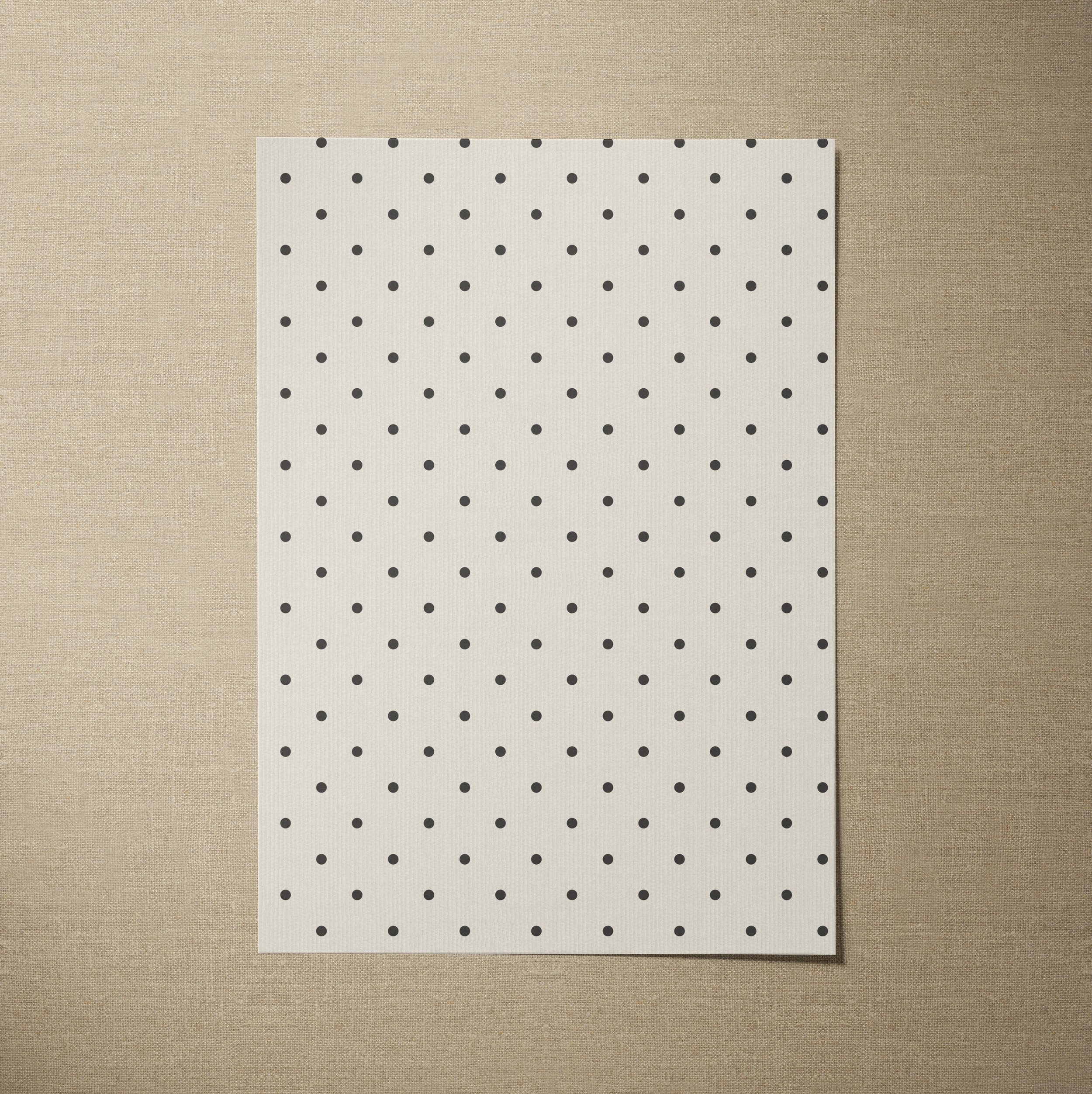 A4 SAMPLE POLKA DOT IN SEA SALT AND CHARCOAL