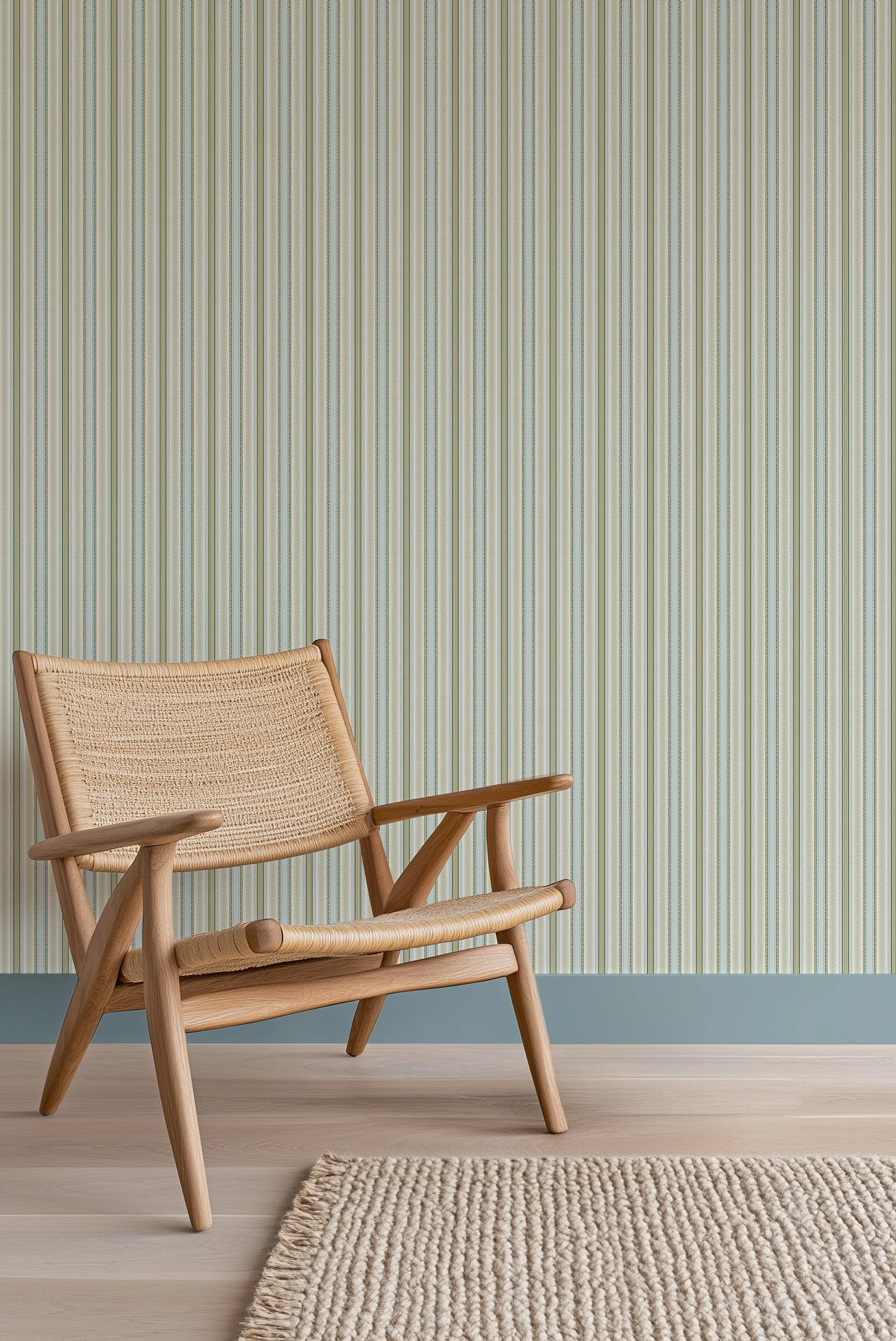 STRIPE DOT IN SKY AND OLIVE