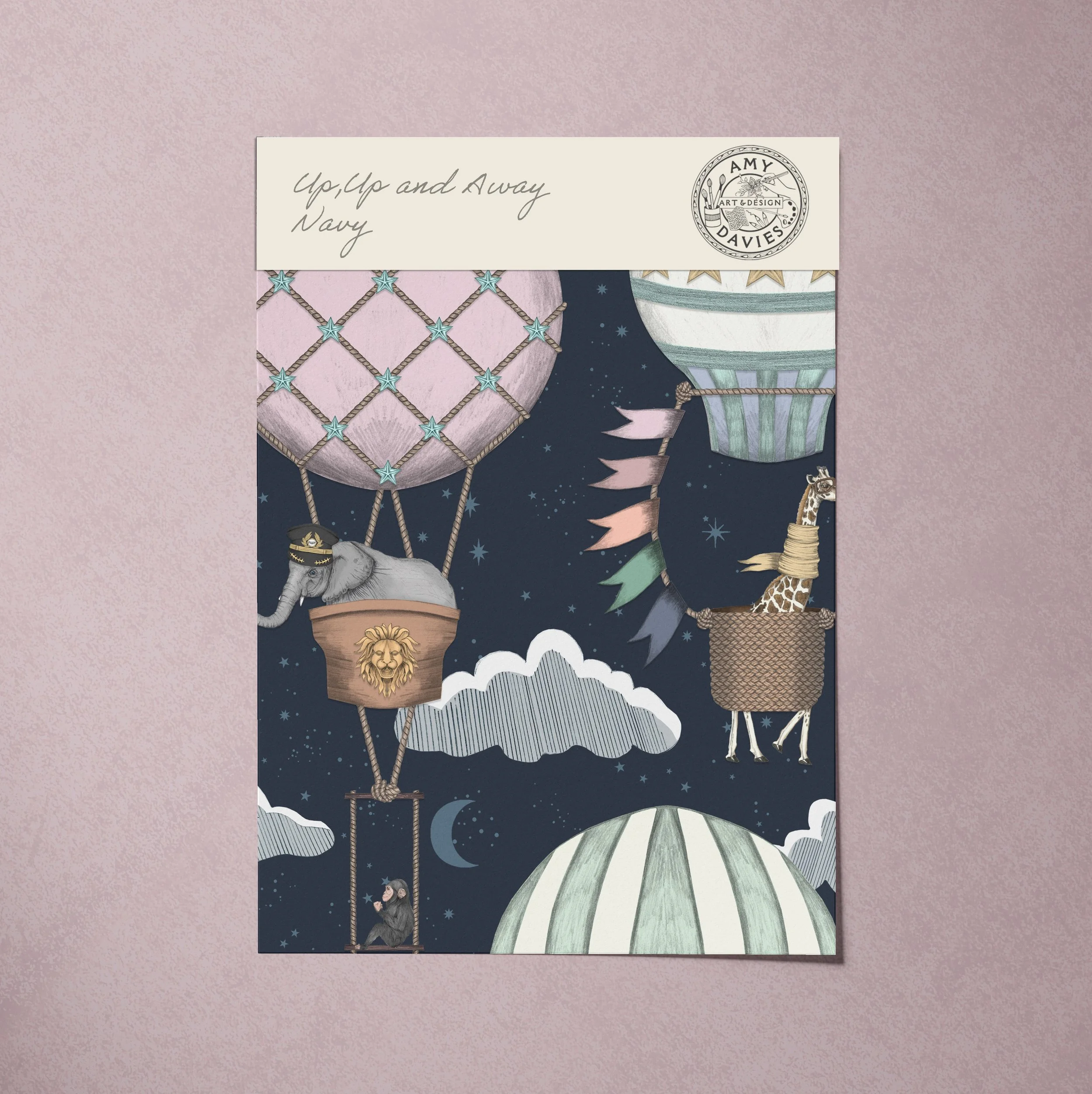 A4 SAMPLE UP UP AND AWAY IN MIDNIGHT