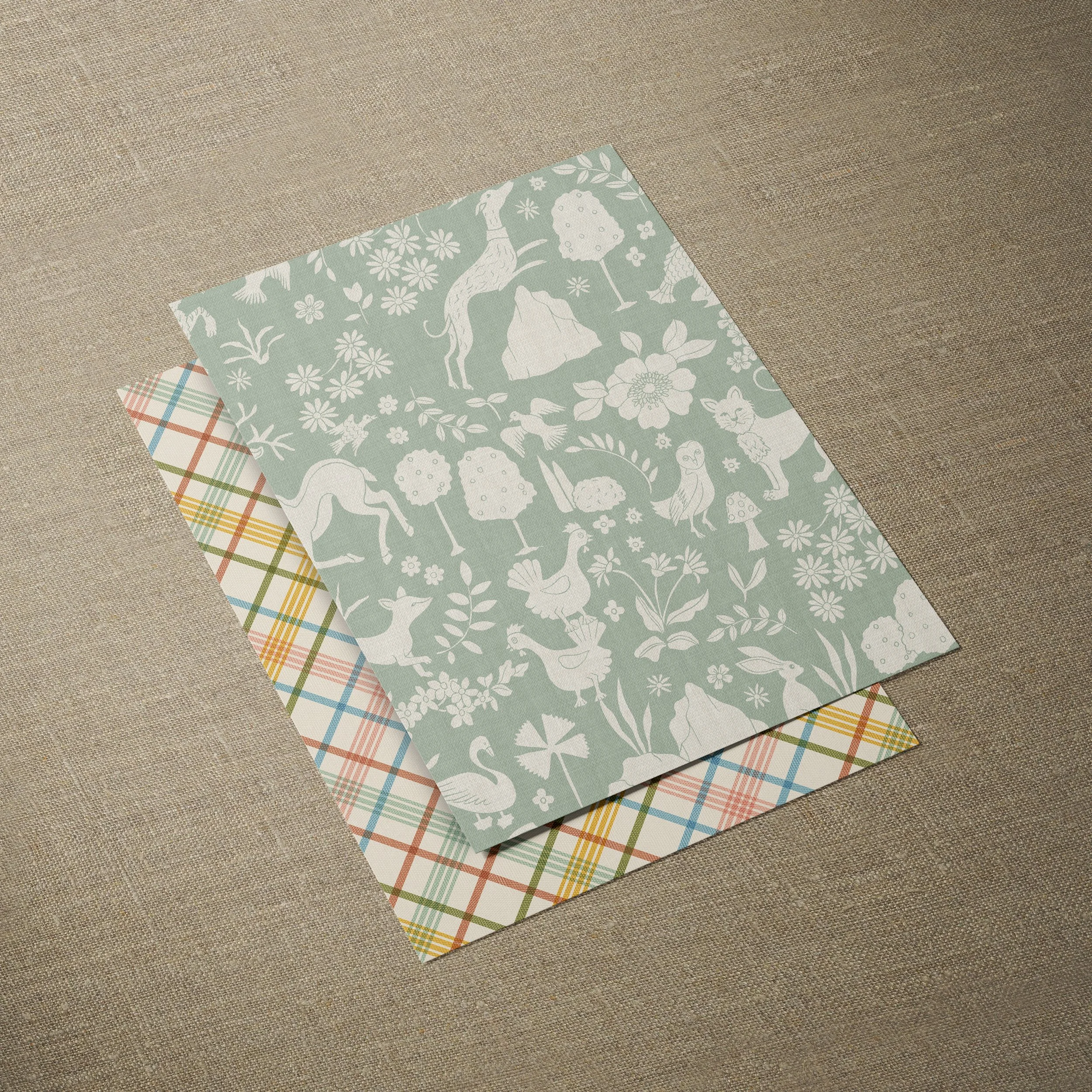 A4 SAMPLE HIJINKS MONO IN SAGE