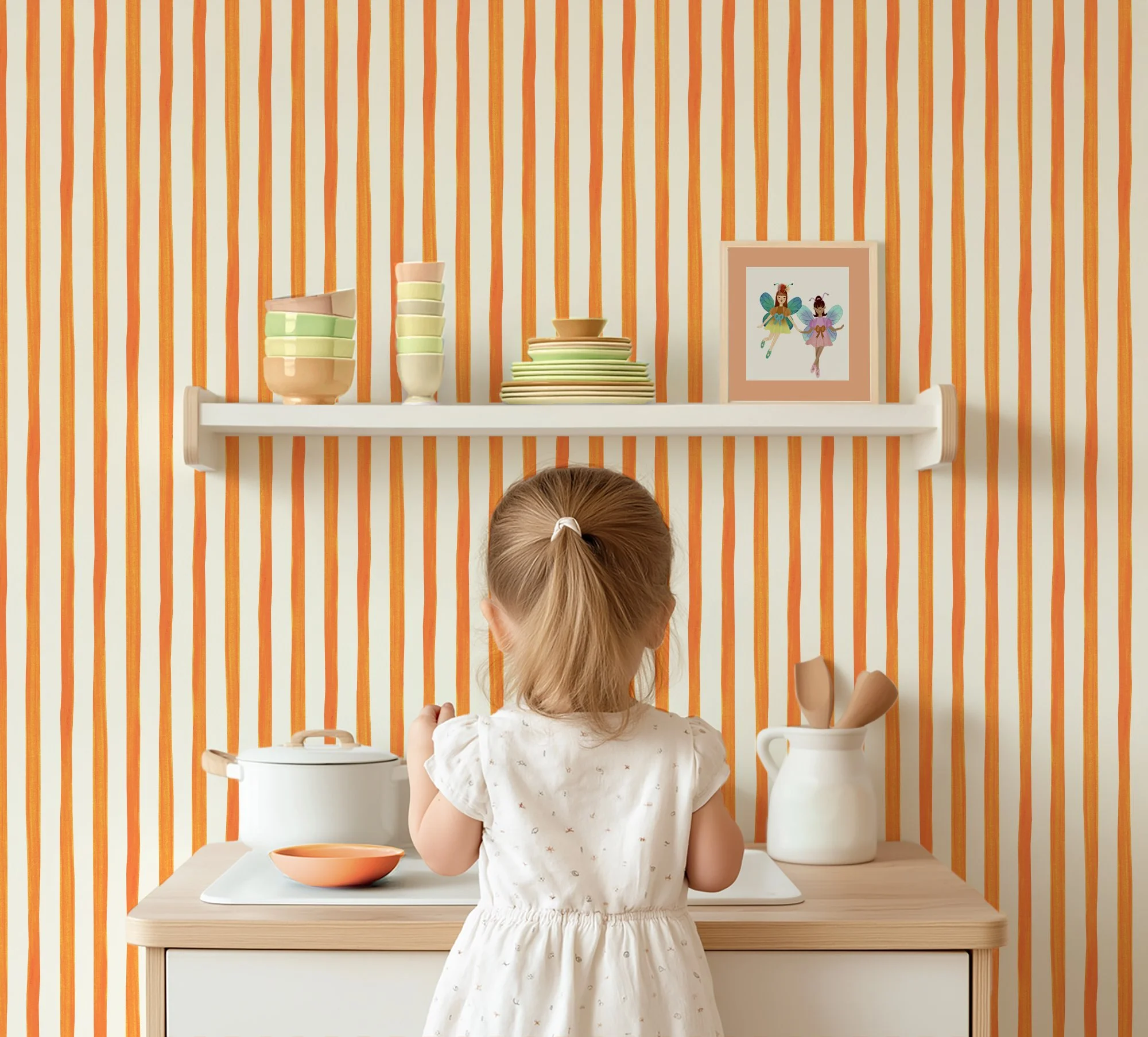 PAINTED STRIPE IN ORANGE