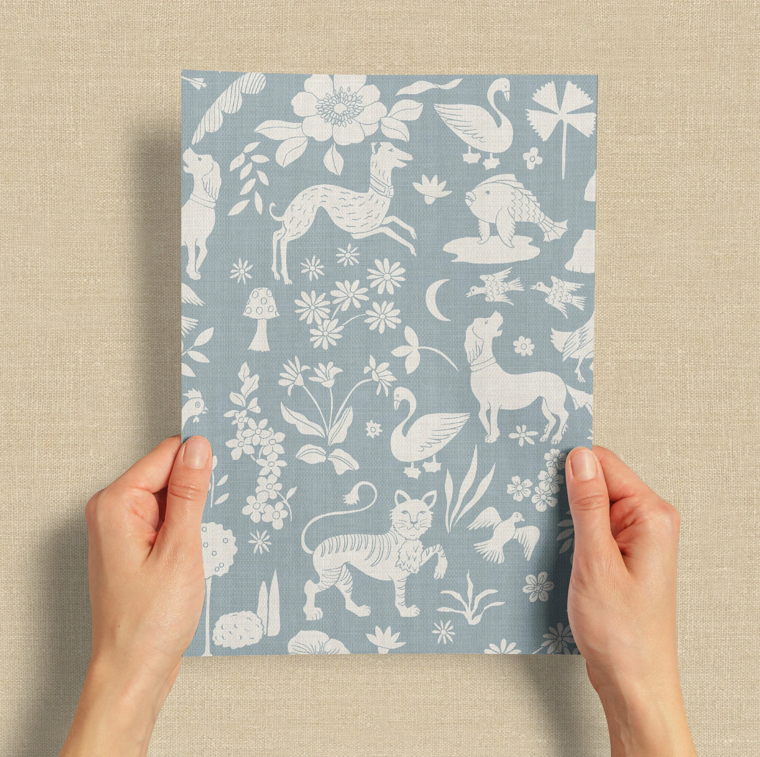 A4 SAMPLE HIJINKS MONO IN DENIM