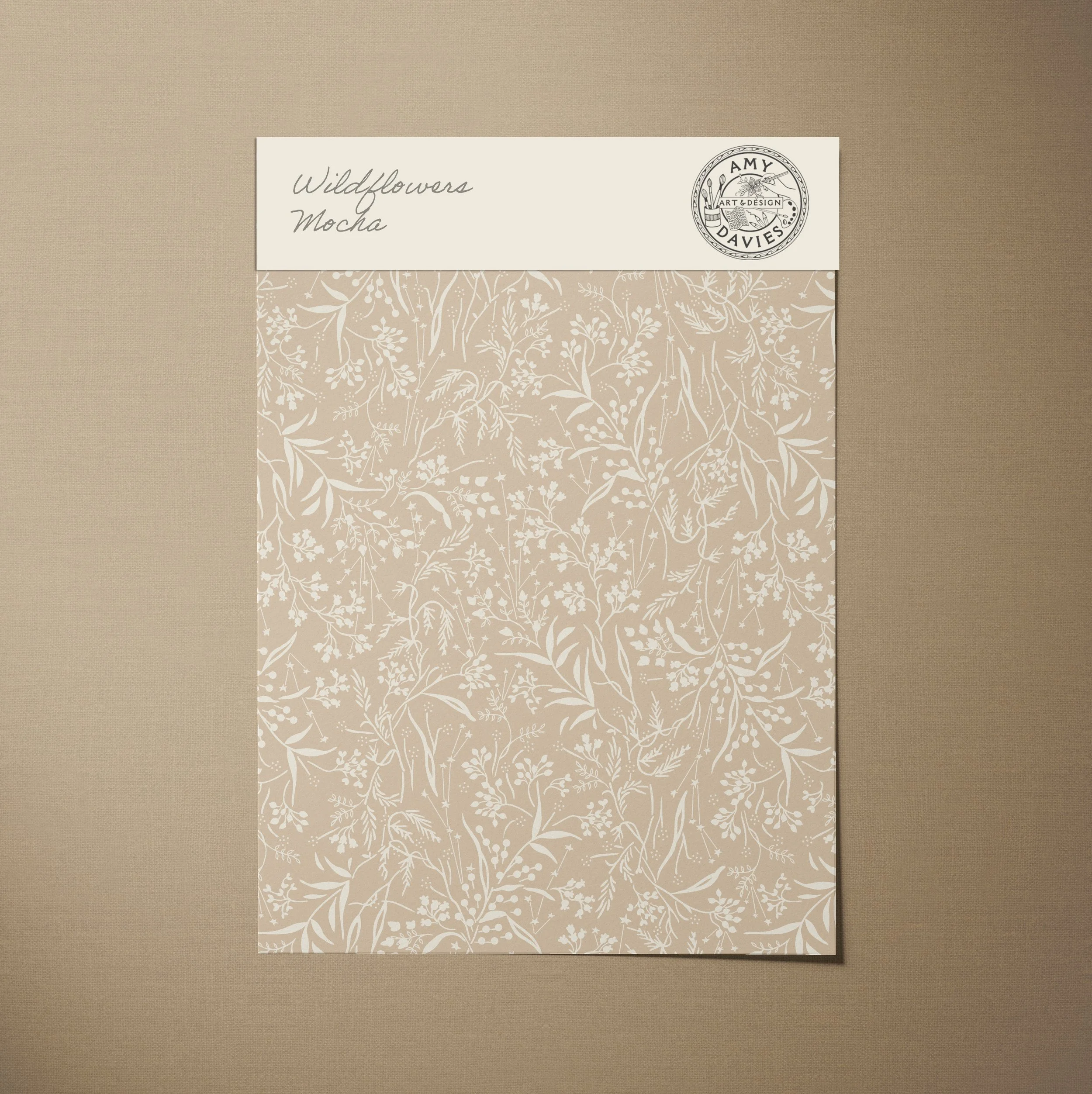 A4 SAMPLE WILDFLOWERS IN MOCHA