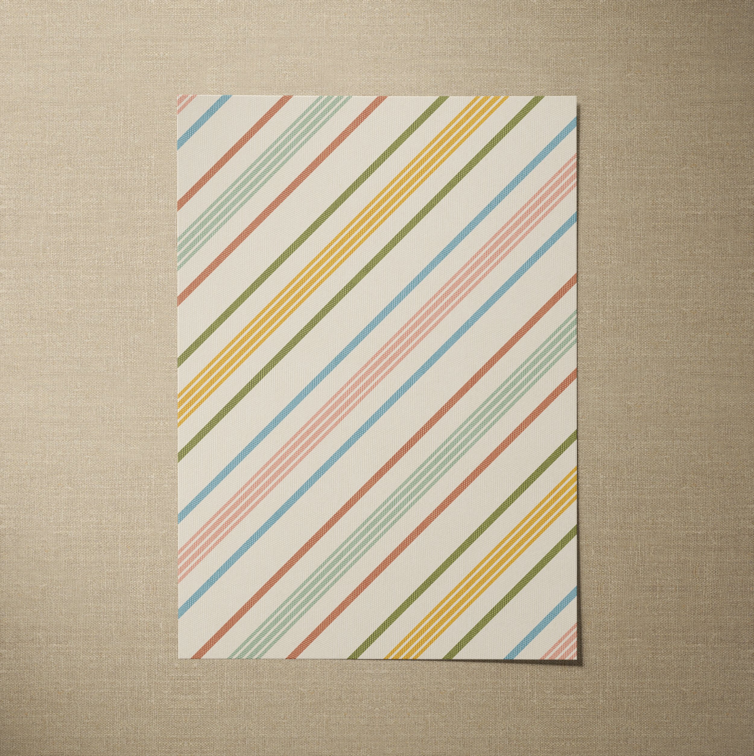 A4 SAMPLE NOSTALGIA STRIPE IN MULTICOLOUR