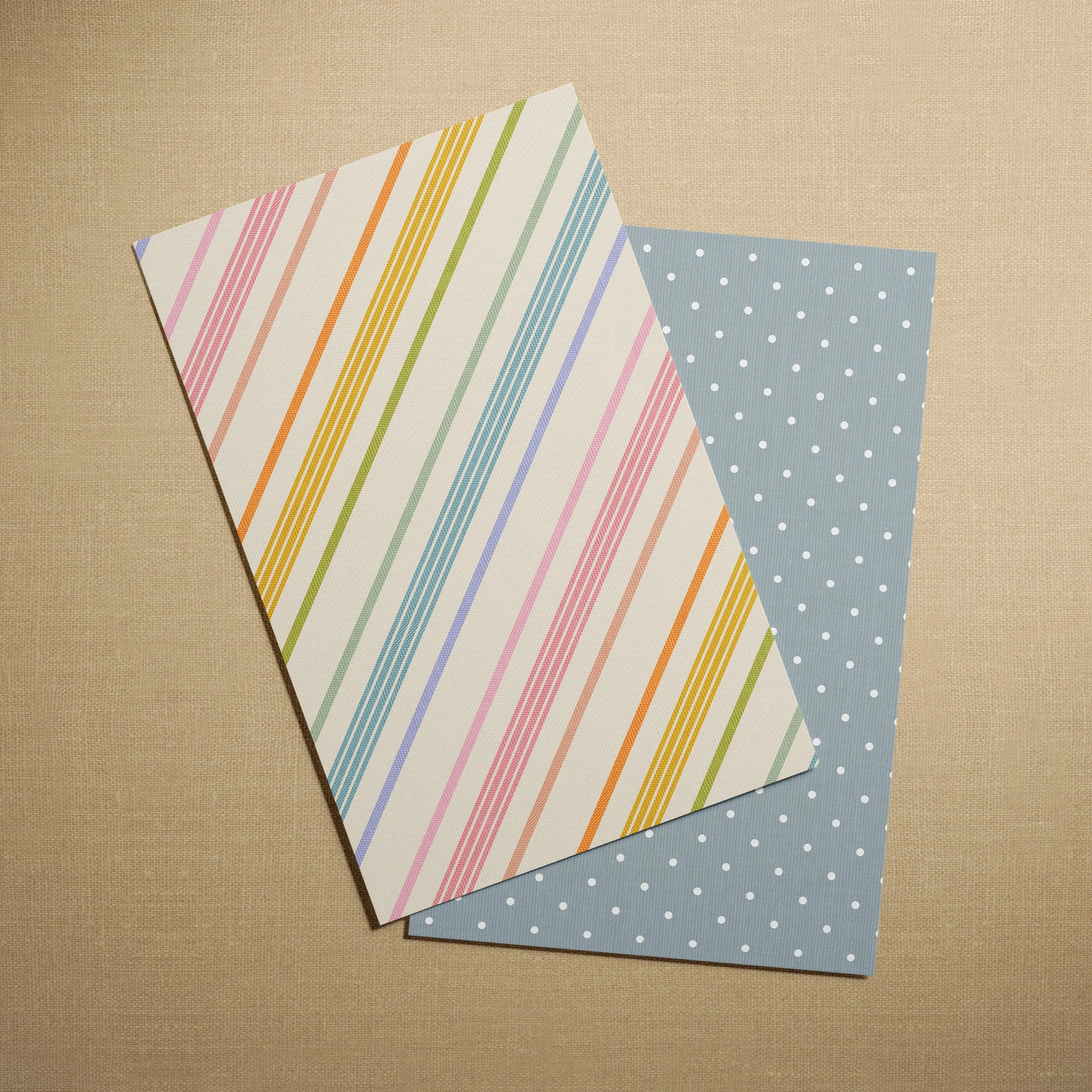 A4 SAMPLE NOSTALGIA STRIPE IN RAINBOW