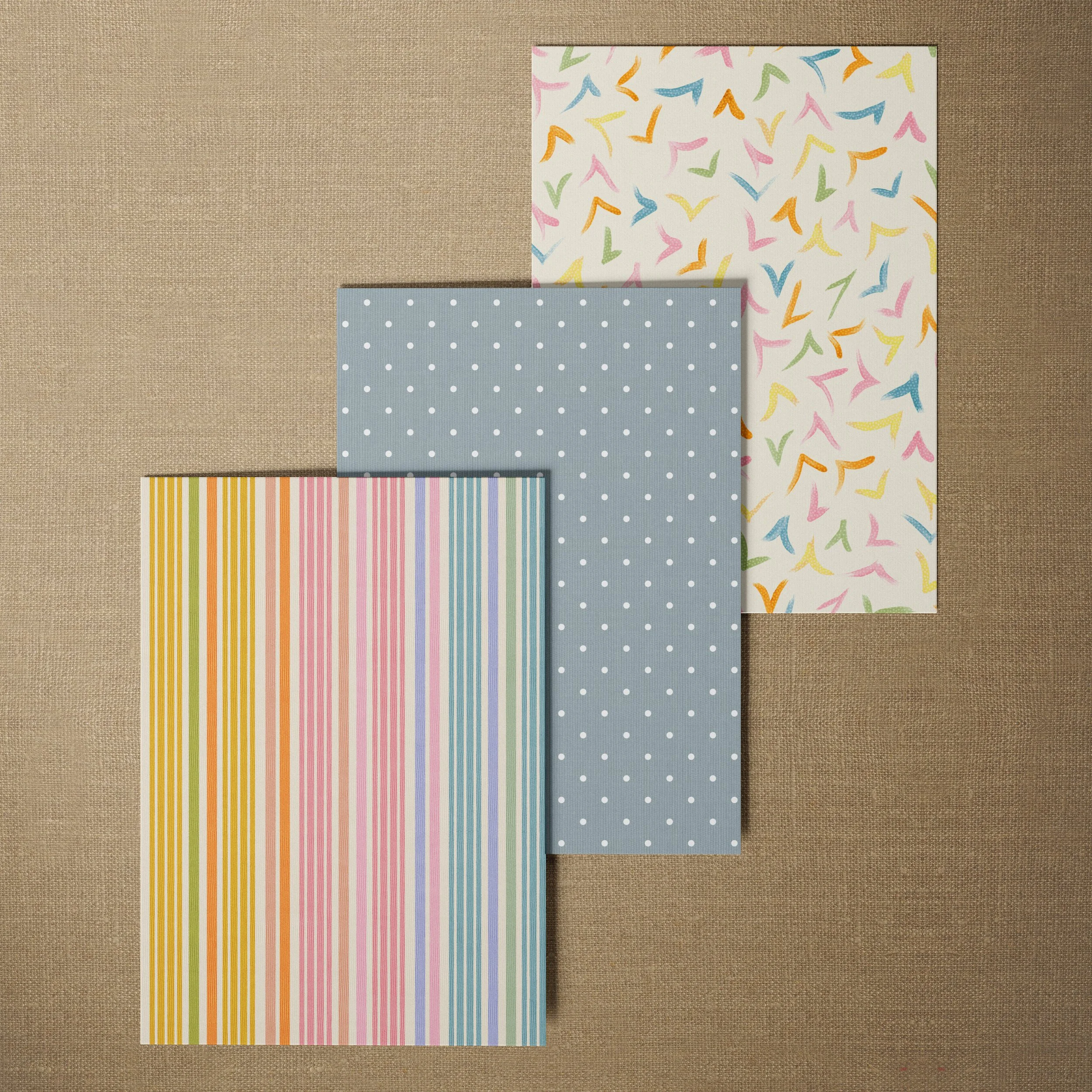 A4 SAMPLE REMEMBER STRIPE IN RAINBOW