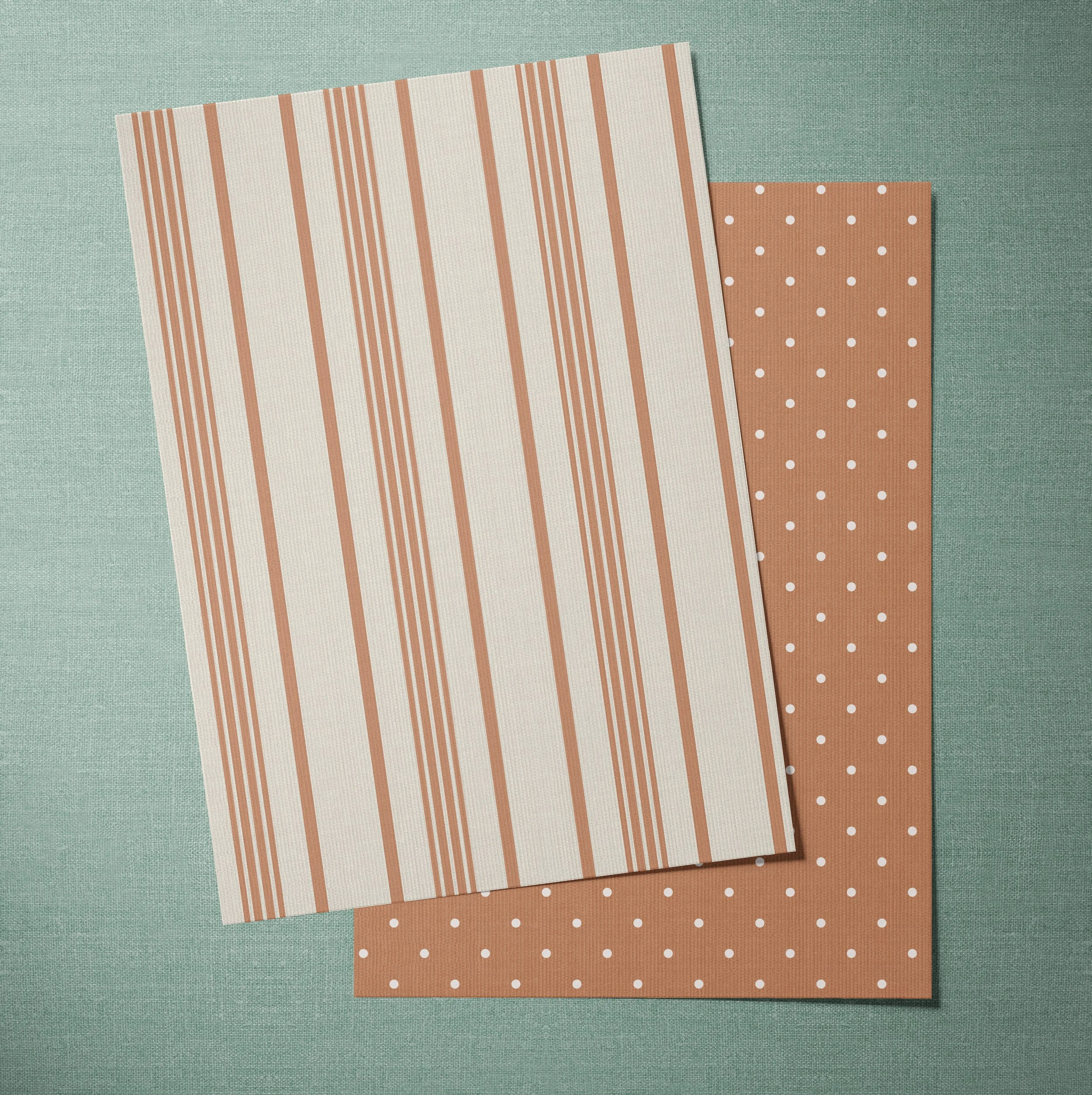 A4 SAMPLE HUMBLE STRIPE IN RUST