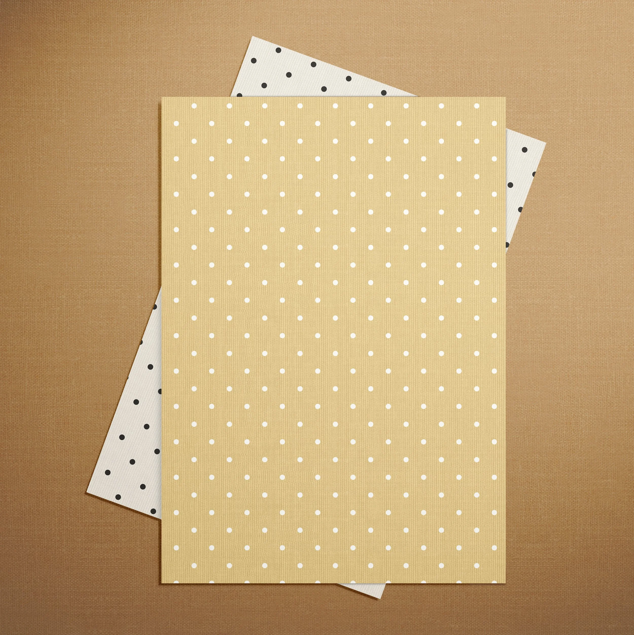 A4 SAMPLE POLKA DOT IN SUNSHINE