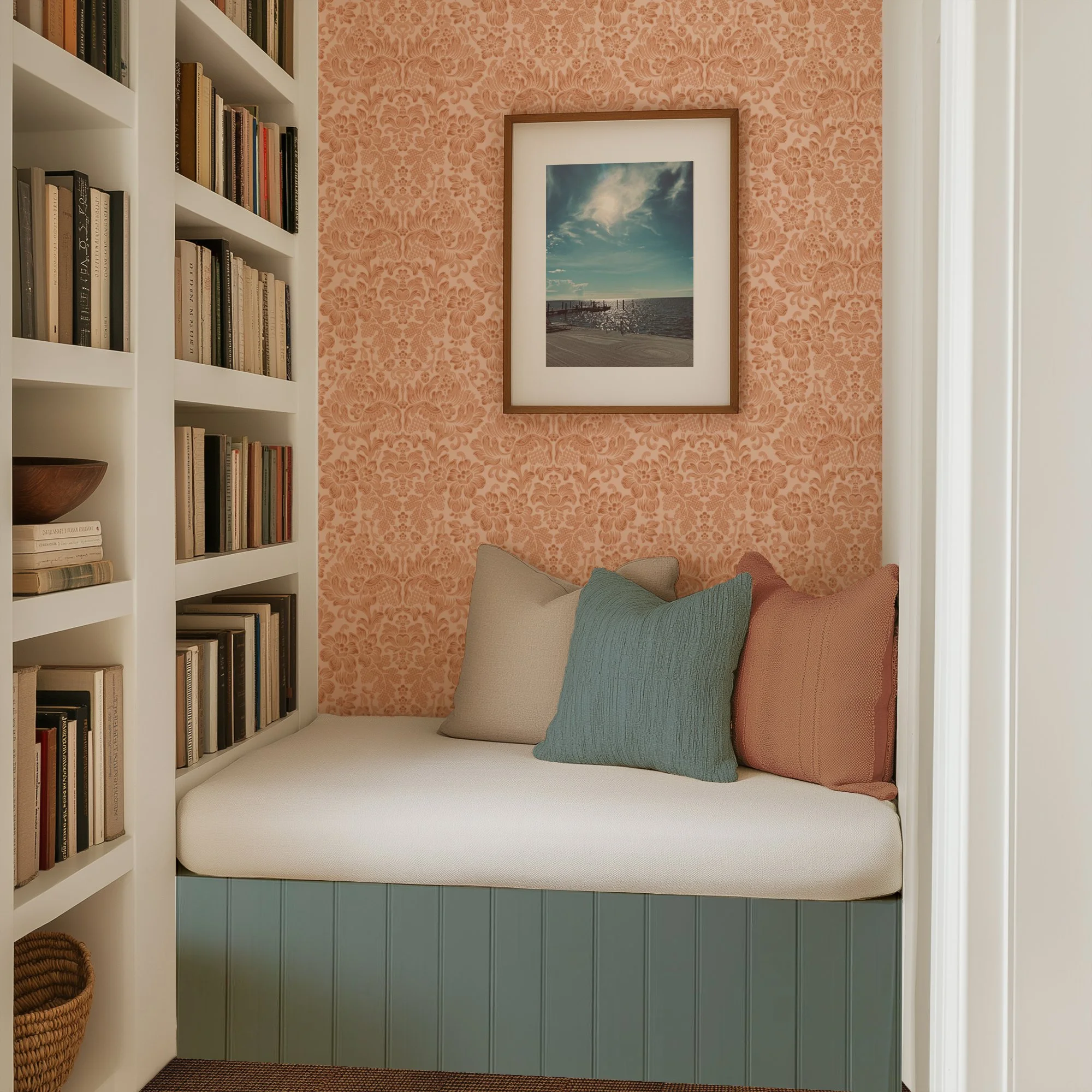 AGATHA DAMASK IN APRICOT