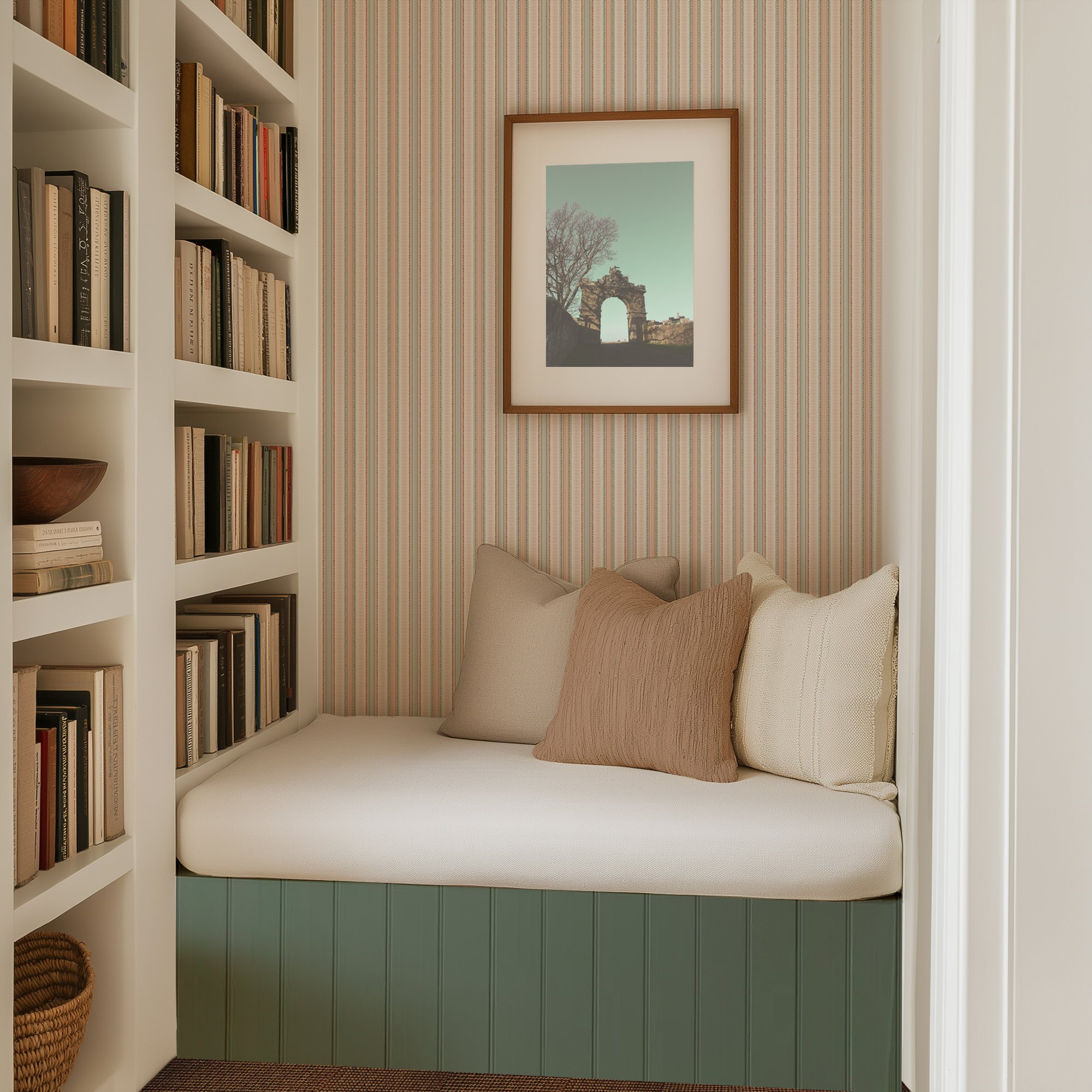 STRIPE DOT IN CLAY AND CELADON