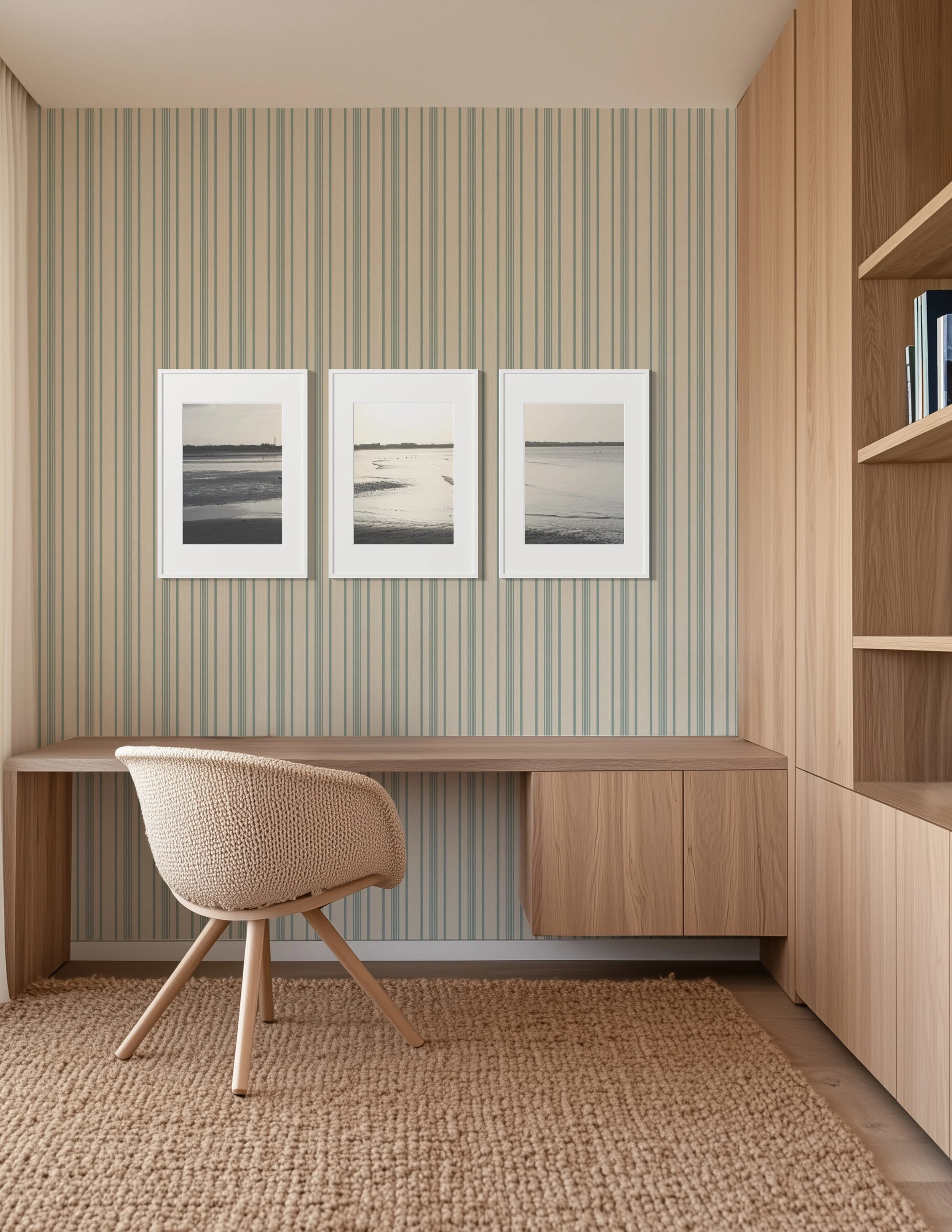 HUMBLE STRIPE IN DUCK EGG