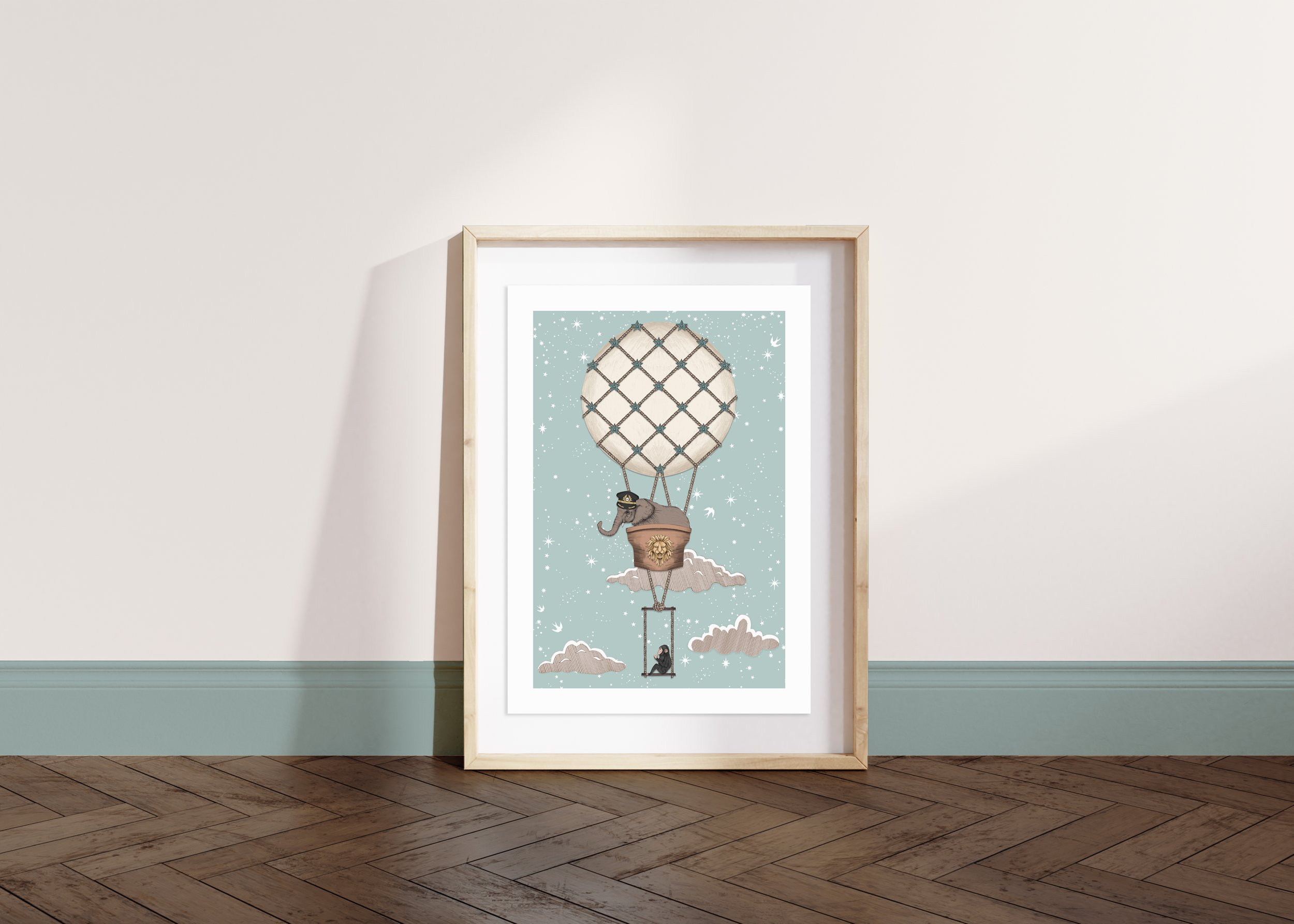 ELEPHANT ARTWORK FRAME DUCK EGG.jpg