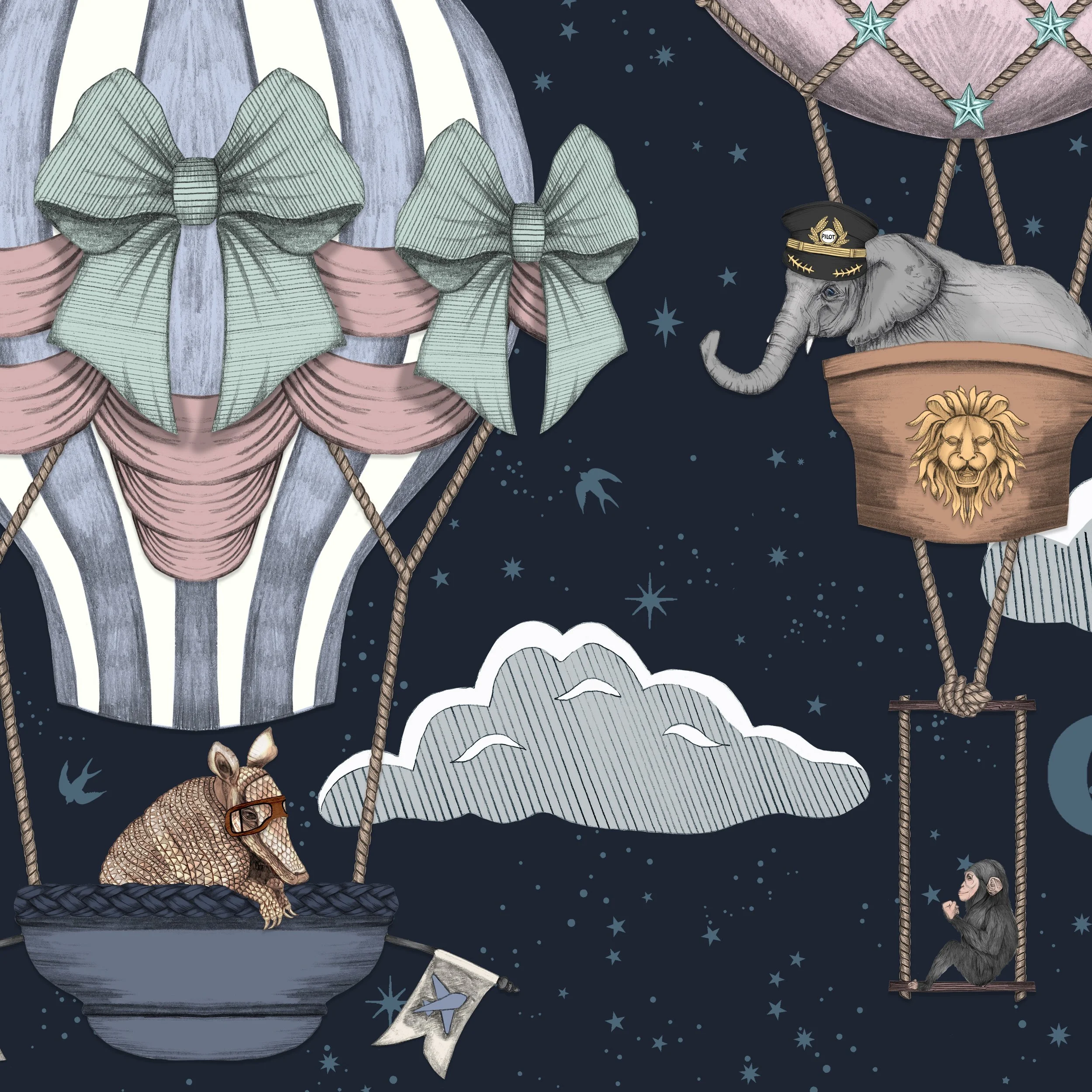 UP UP AND AWAY IN MIDNIGHT