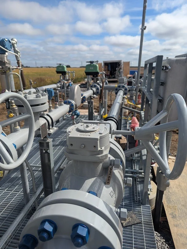 “Pipeline station fabrication with valves”
