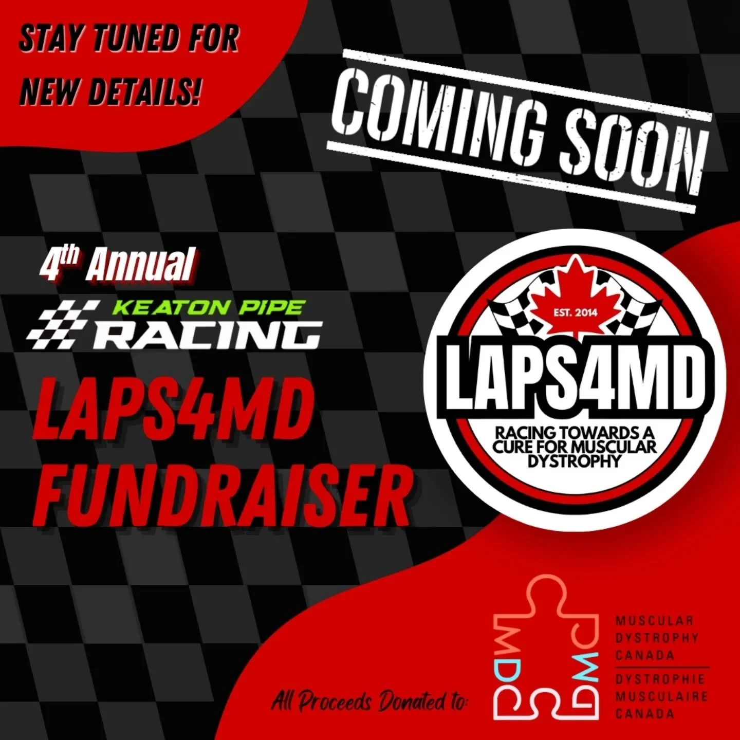We can't wait to kick off our 4th Annual Laps4MD fundraiser! We are stocked with decals of the all new @laps4md logo and can't wait to see them on cars and karts!
Stay tuned as we have some exciting new info about where, when and how you can catch