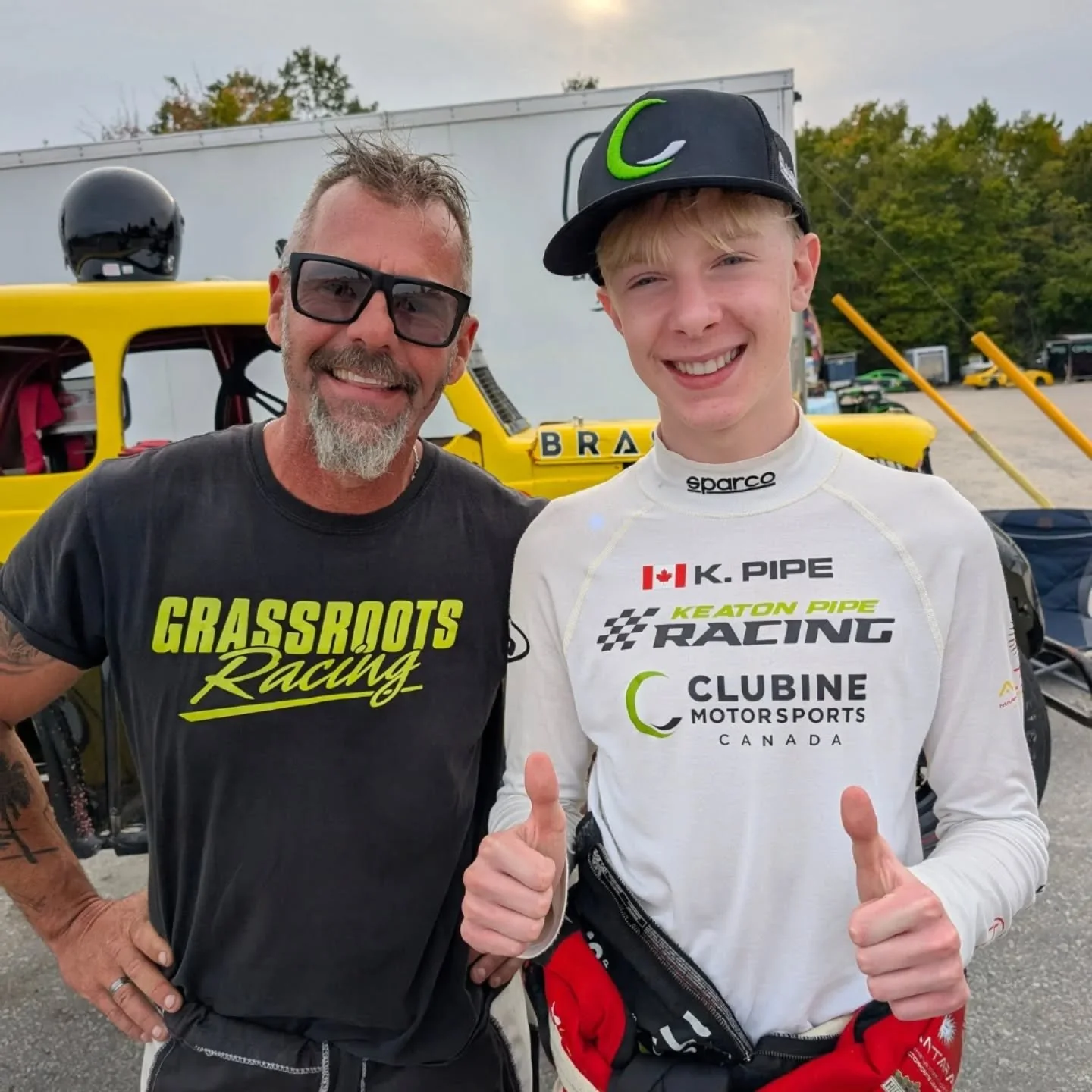 Competitors on track, teacher & student off track! 😆
I am taking auto shop in school this semester and last week our class was notified we are getting a new teacher in early October.
Ends up our new teacher is Andrew McFadden, a veteran drive