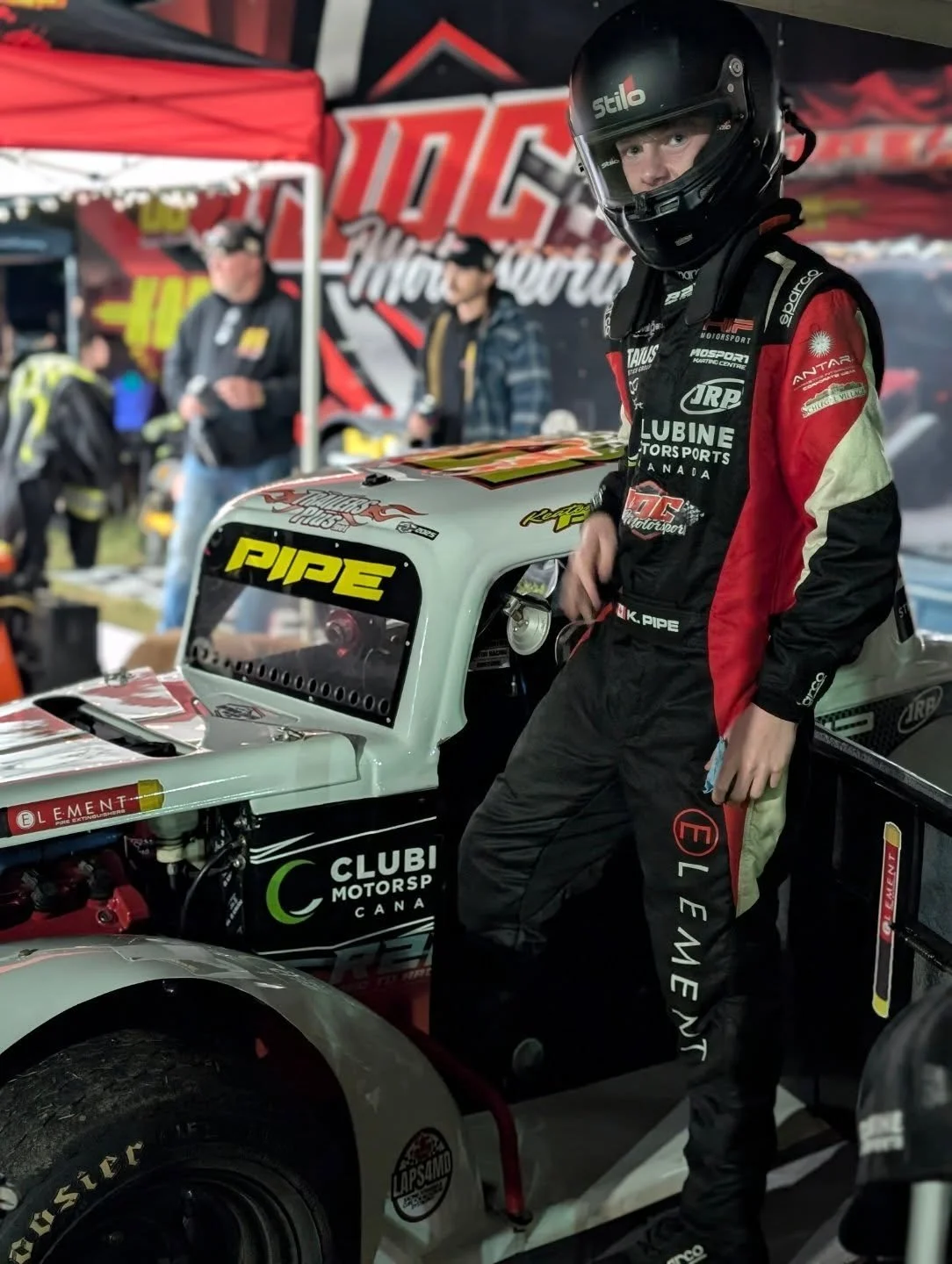 A very long cold day to only complete one heat race. A rain delay set the day back to start. After completing the first heat we then waited all night just to have our second heat postponed to tomorrow due to the track curfew. Challenging day with so