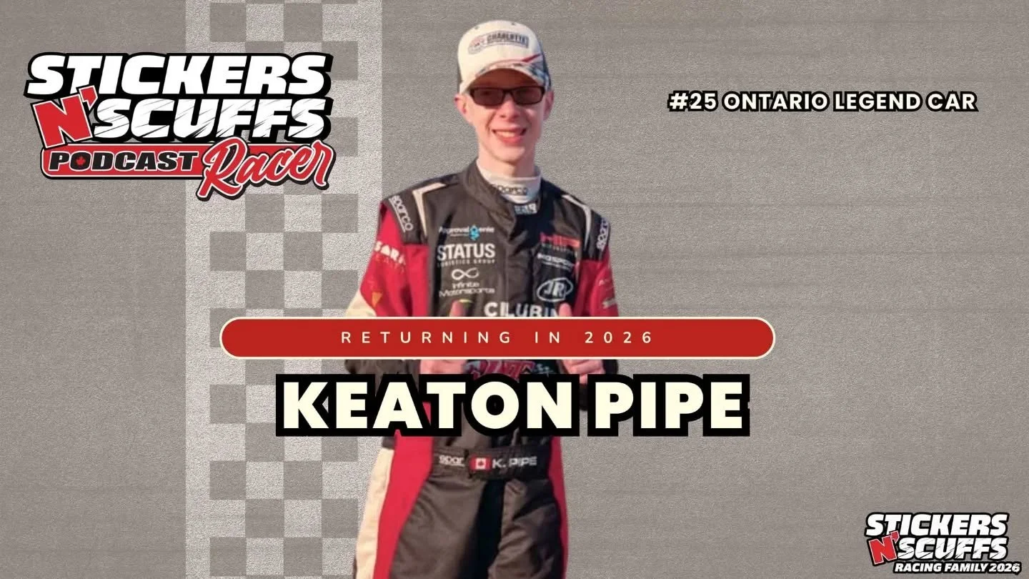 Proud to be part of the Stickers N' Scuffs racing family again in 2026! 
@stickersnscuffs

#keatonpiperacing #stickersnscuffs #racingfamily #legendcarracing #canadianmotorsports
