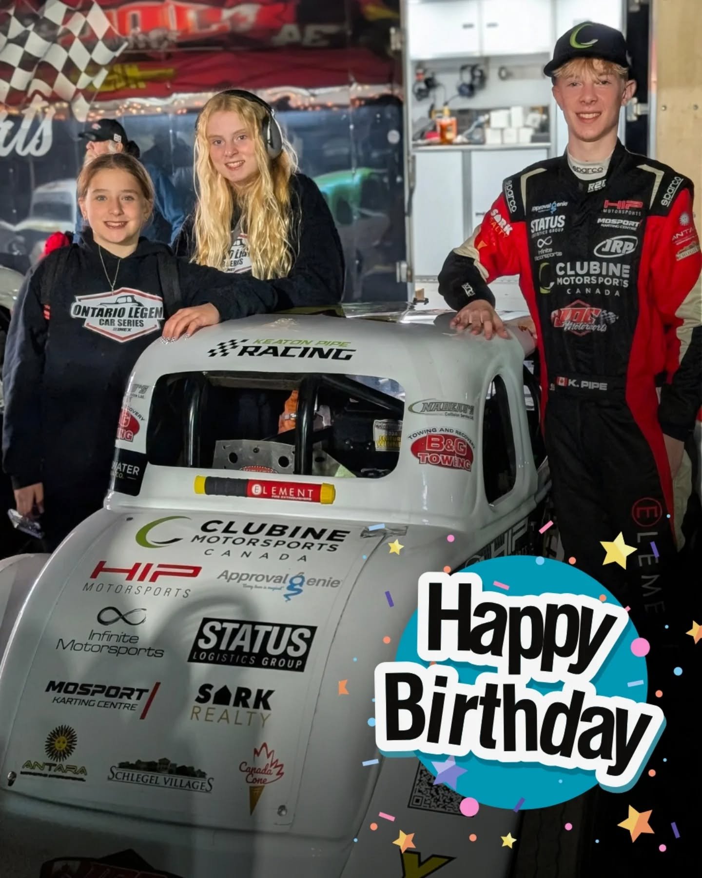 This week, our family is celebrating both of my sisters&rsquo; birthdays! 🎉

Happy birthday Bailey &amp; Cora! 🎉 Thank you for all your support with my racing. You do a great job working the series merch tent, helping with our charity initiatives a