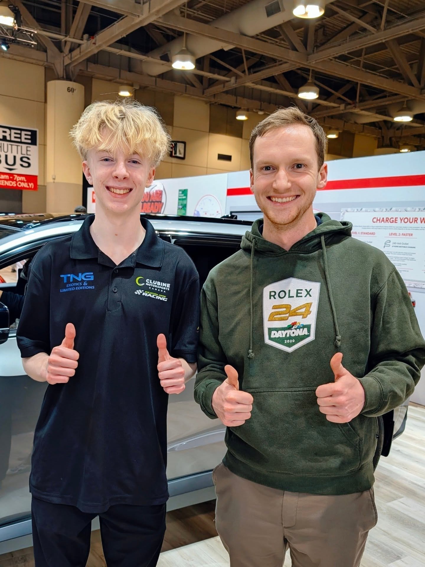 Always awesome to see friends at the @autoshowca! 

#keatonpiperacing #racingfriends #autoshow #friends #greattoseeyou