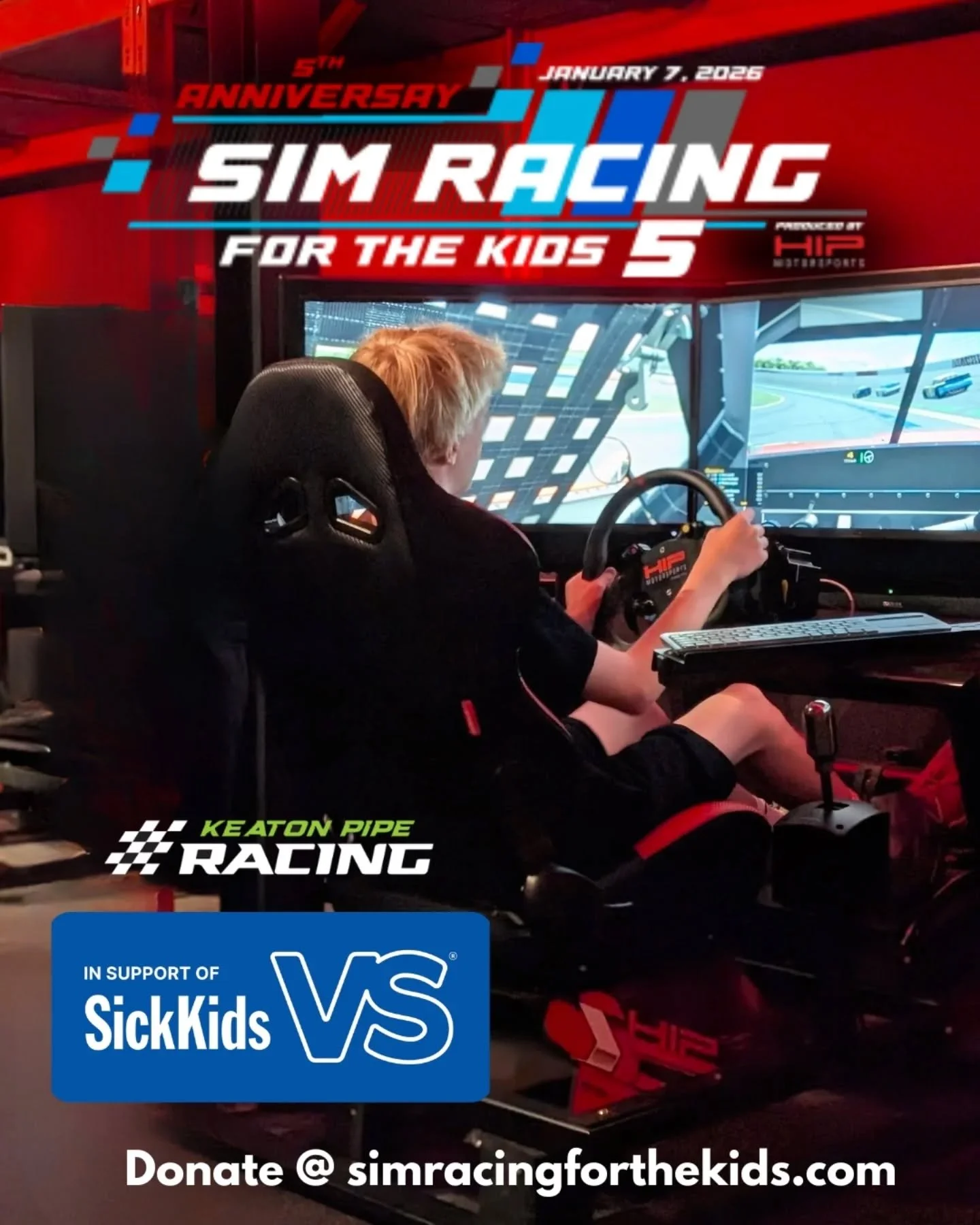 IT&rsquo;S RACE DAY!! 🏁
Tune in at 7:00 PM on Rev TV, YouTube, or the HIP Motorsports Twitch channel to catch all the action live!

As drivers, we always race to win and put on the best show possible for the fans...but tonight we race for so much mo