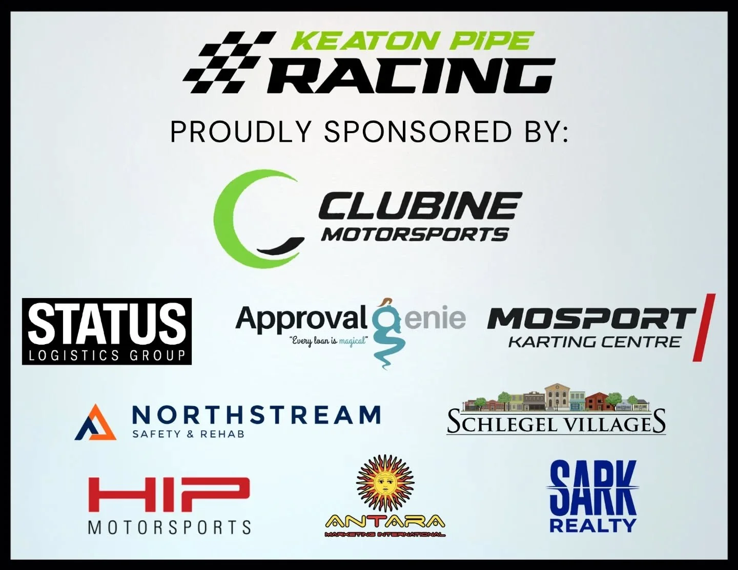 One week until we kick off the racing season!! I want to take a moment to present my 2026 sponsors! 

I sincerely thank these organizations for helping make this season happen for me. I am incredibly proud and grateful to represent them all. 

Please