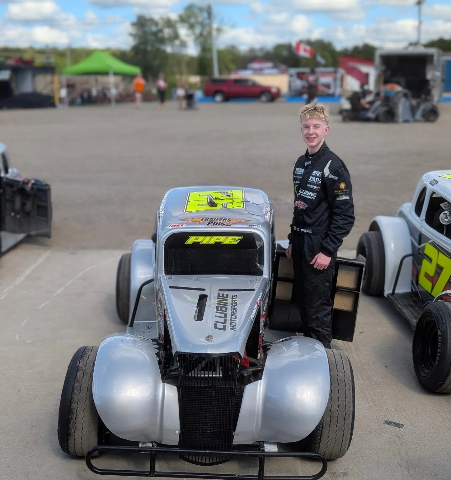 It's race day @ftms_official as we come together to race with the @greatlakeslegendsseries ! Lots of cars here today but we are fast!! Thanks to the team, my JDC Motorsport silver bullet is dialed in and I have qualified 2nd!! Let's go!! Hoping for a