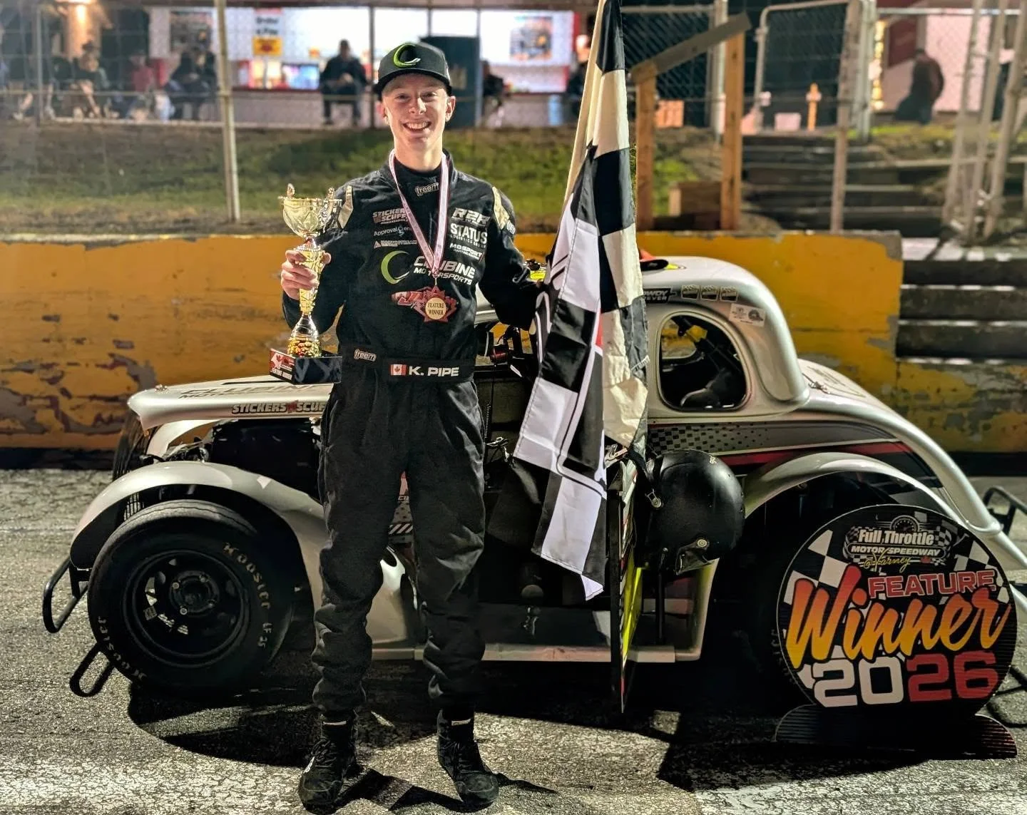 Finally!!!!!!!🏁🏆 🎉

I started 4th, very quickly grabbed 1st and held on through over an hour of chaos at Full Throttle Motor Speedway.

THANK YOU to Jeff Drimmie and the entire @motorsportsjdc team! I would not be the driver I am today without the