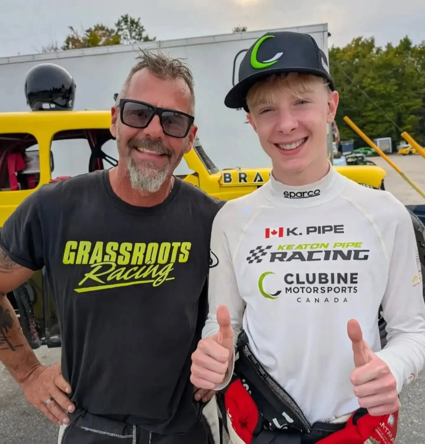 I had a really special first day of school last week all thanks to Mr. McFadden of @grassrootsracing . A bit of background first...Mr. McFadden and I have been fellow competitors on track for the past few years. Last year he also became my grade 11 a