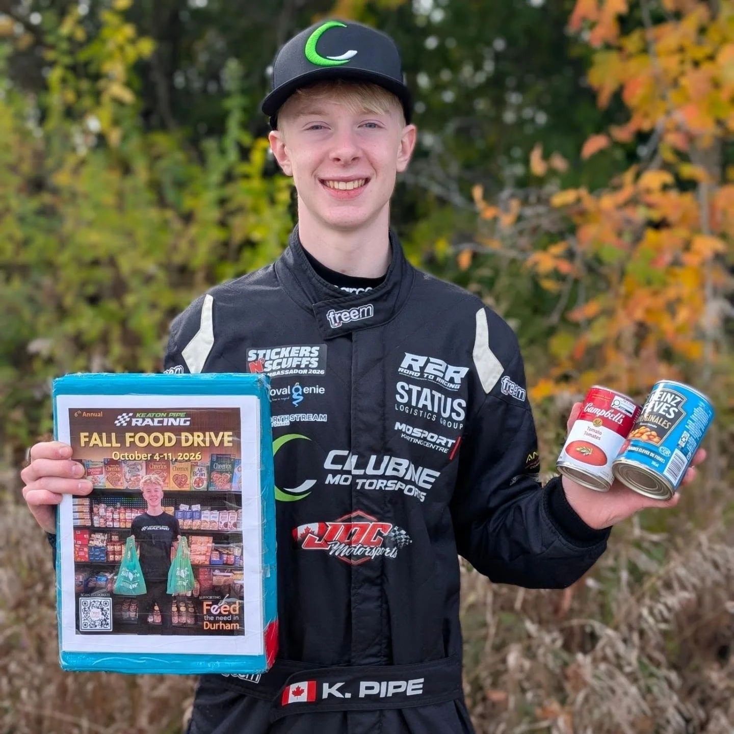 Day 2 of Autumn Colours Classic at Peterborough Speedway!! Today was a big day for our food drive. We had a lot of down time to walk the paddock, campground and grandstands to collect donations. The racing community is so generous...Thank you to all 