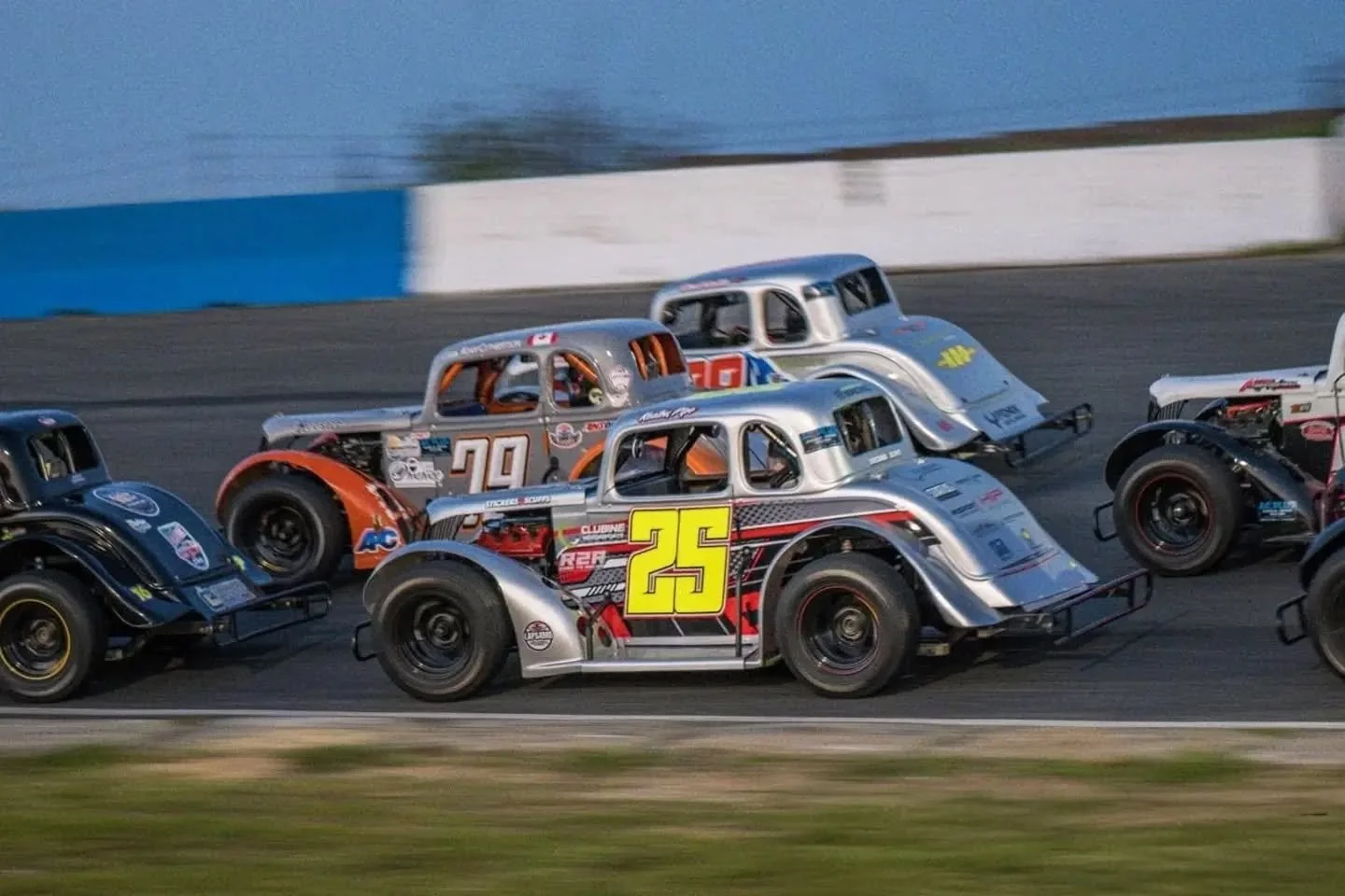 One of my favourite on-track pics of the season, taken by @follow.me.photo. This was our very first race of 2026 and it's ironic how it actually captured the three cars who would go on to finish the season on the championship podium! Was it foreshado
