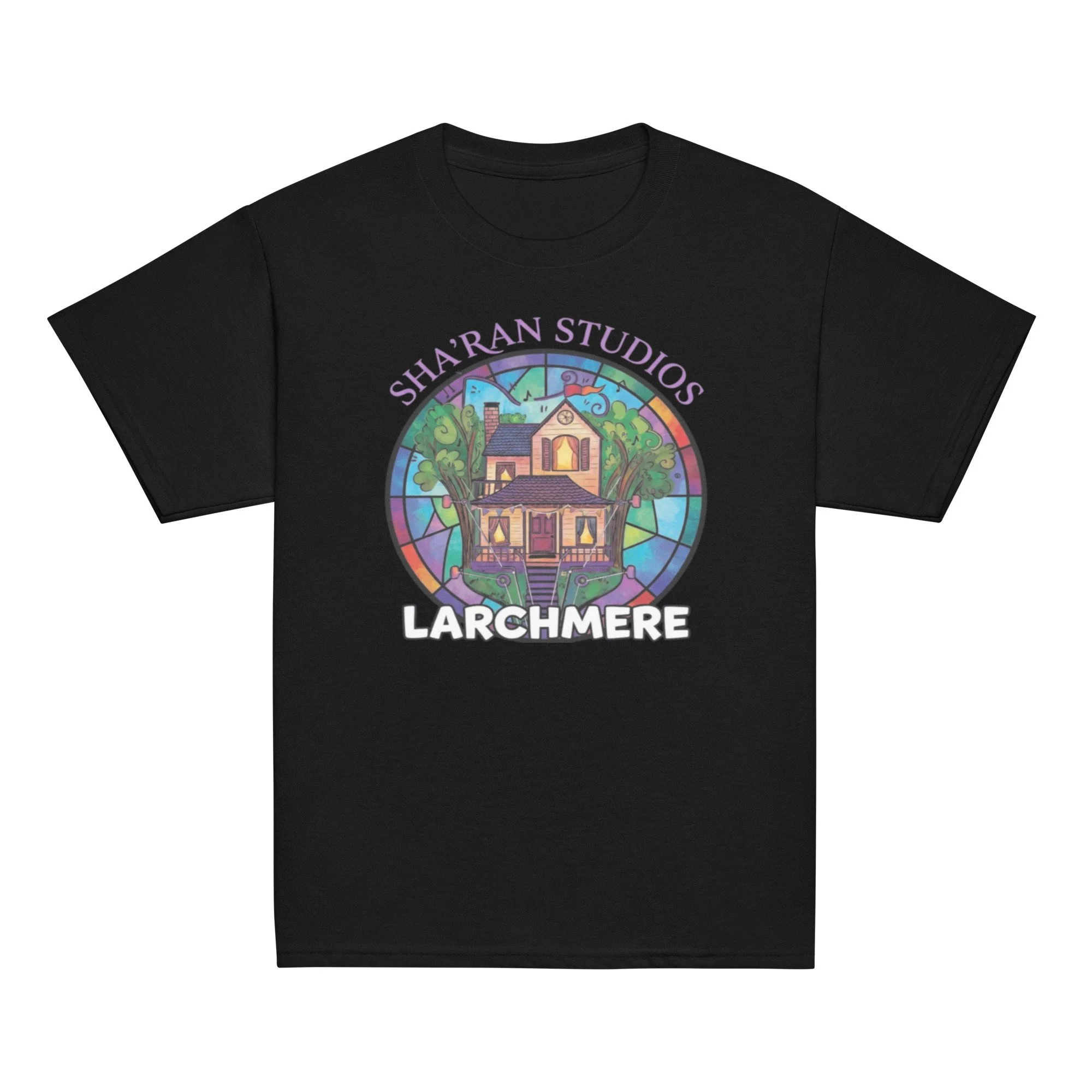 Kids Treehouse Larchmere Tee front black.jpg